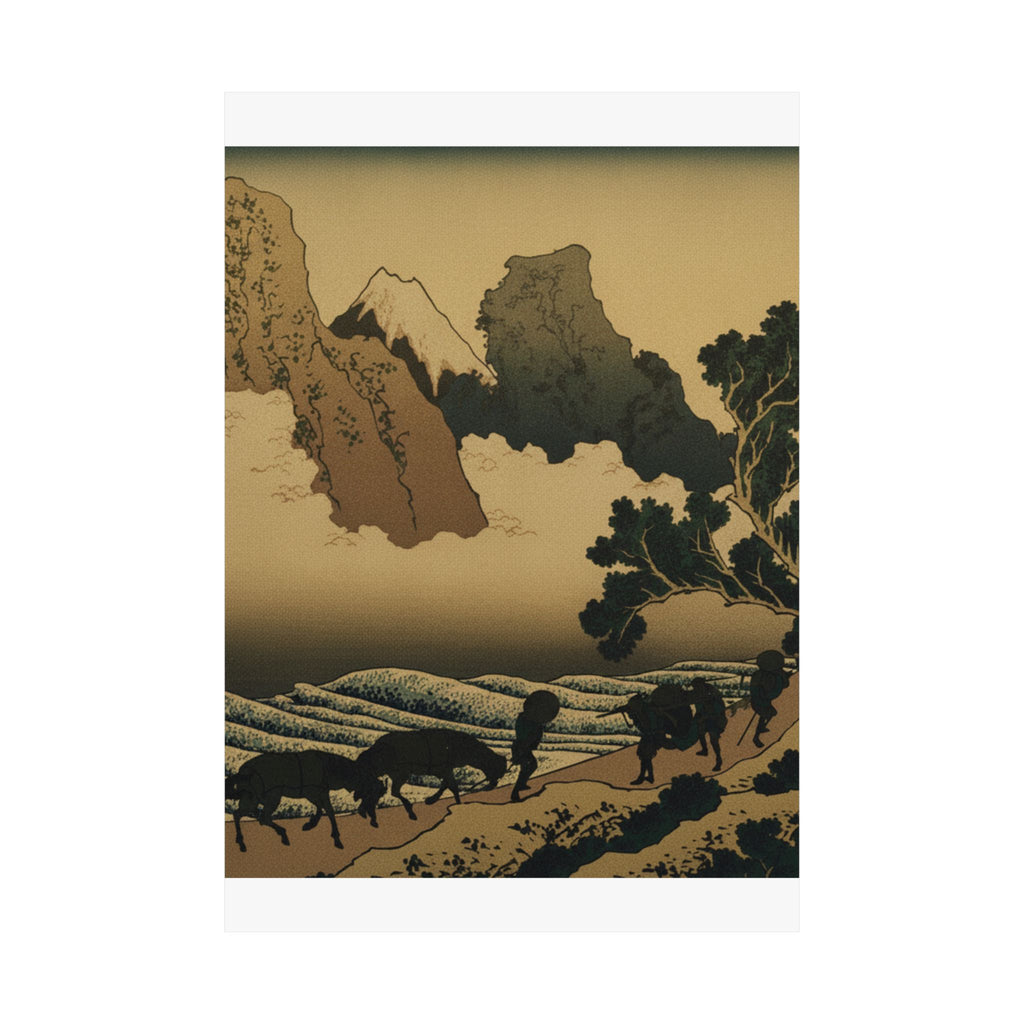 Scenic Nature — View From The Other Side Of Fuji From The Minobu River (Minobugawa Ura Fuji), Fr — Matte Poster