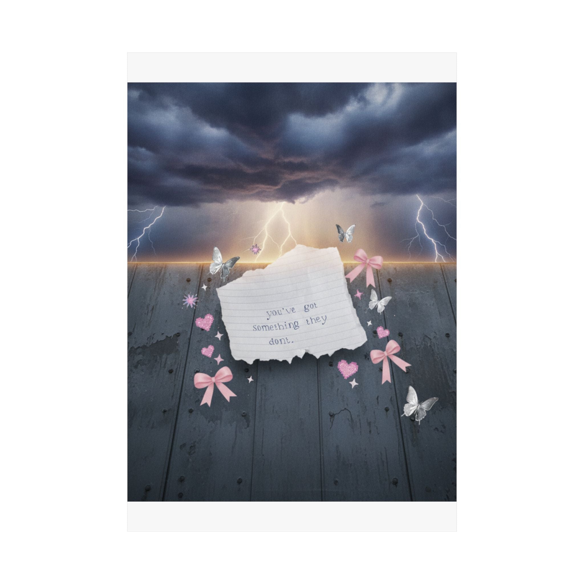 Dramatic Storm — Note — Matte Poster