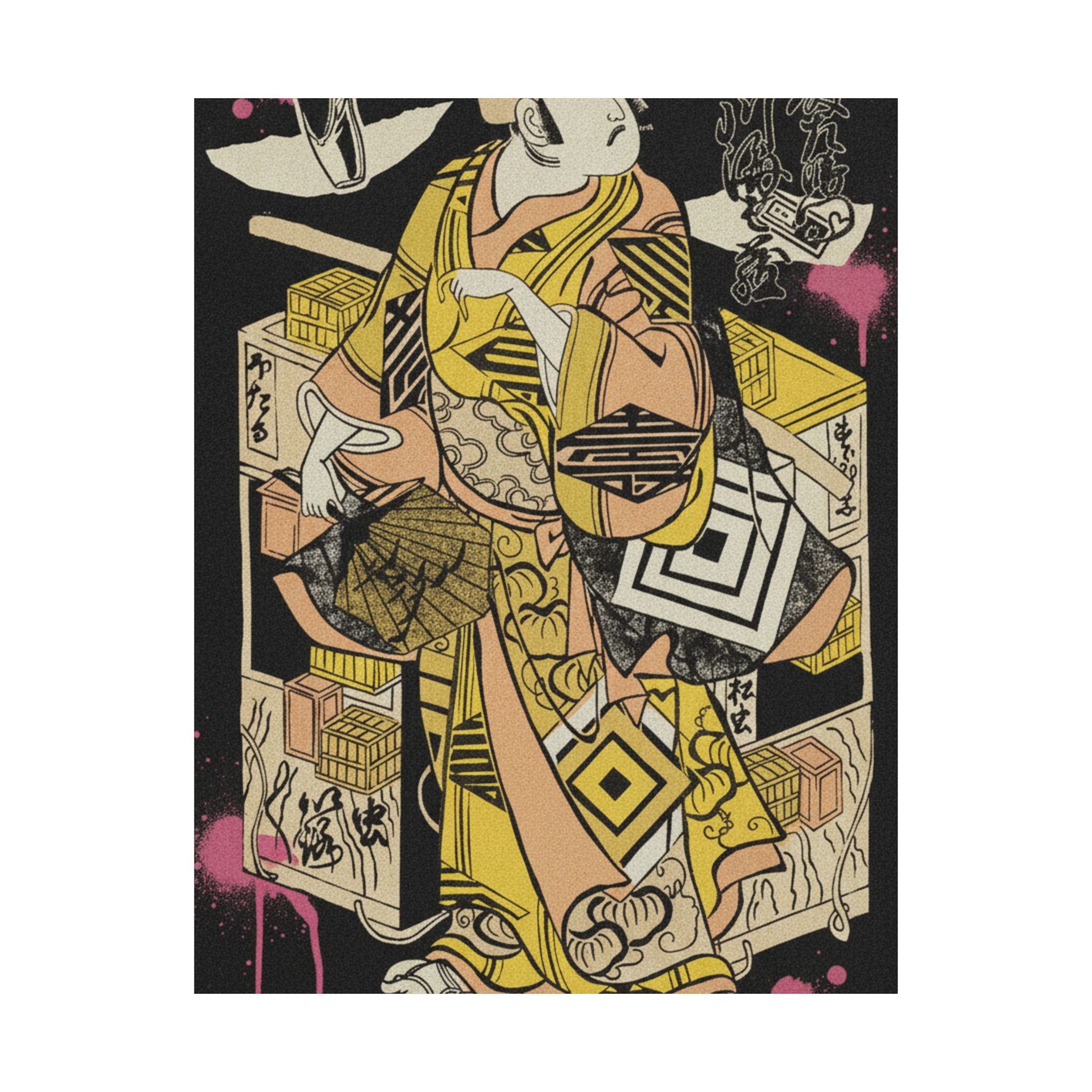 Streetwear Collage — The Actor Ichikawa Danjuro Ii, 1688–1758 — Matte Poster
