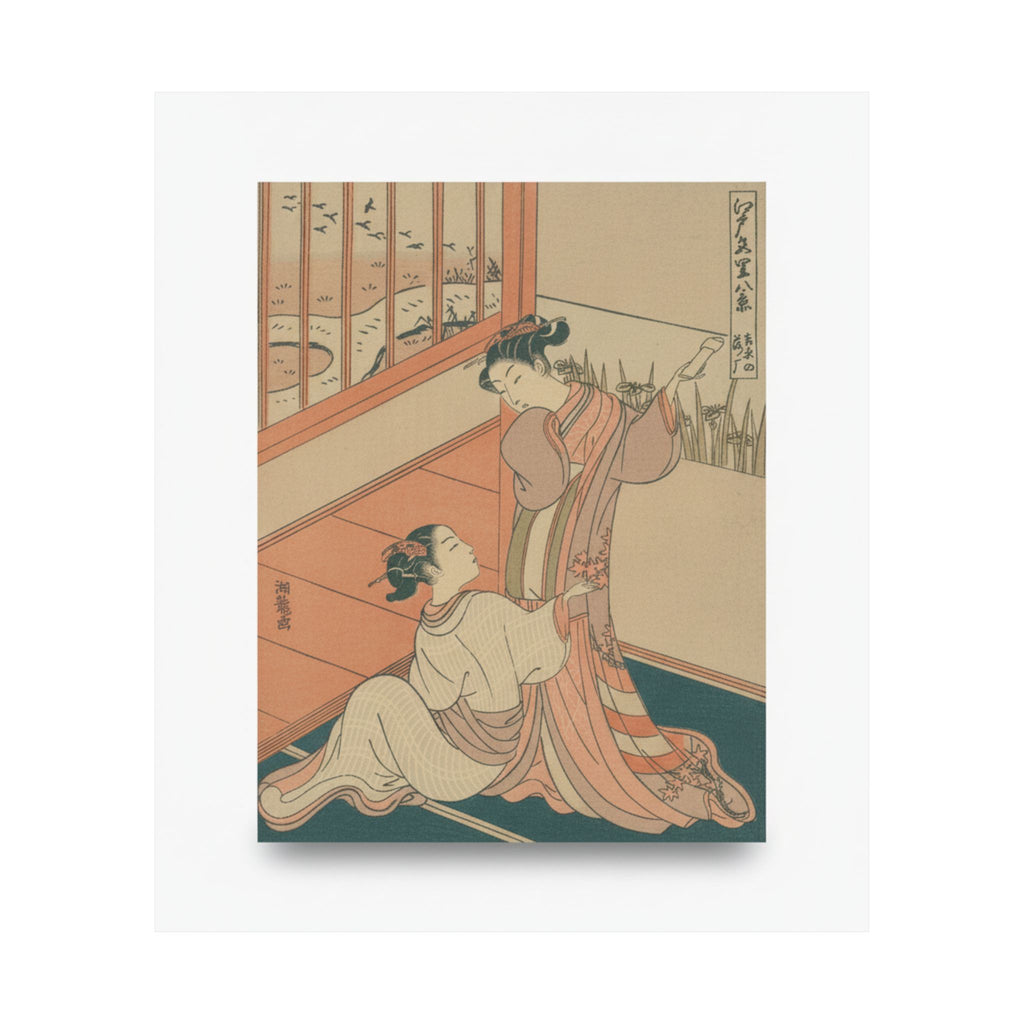 Ecommerce Main — The Flying Down Of Wild Geese At Yoshiwara — Matte Poster