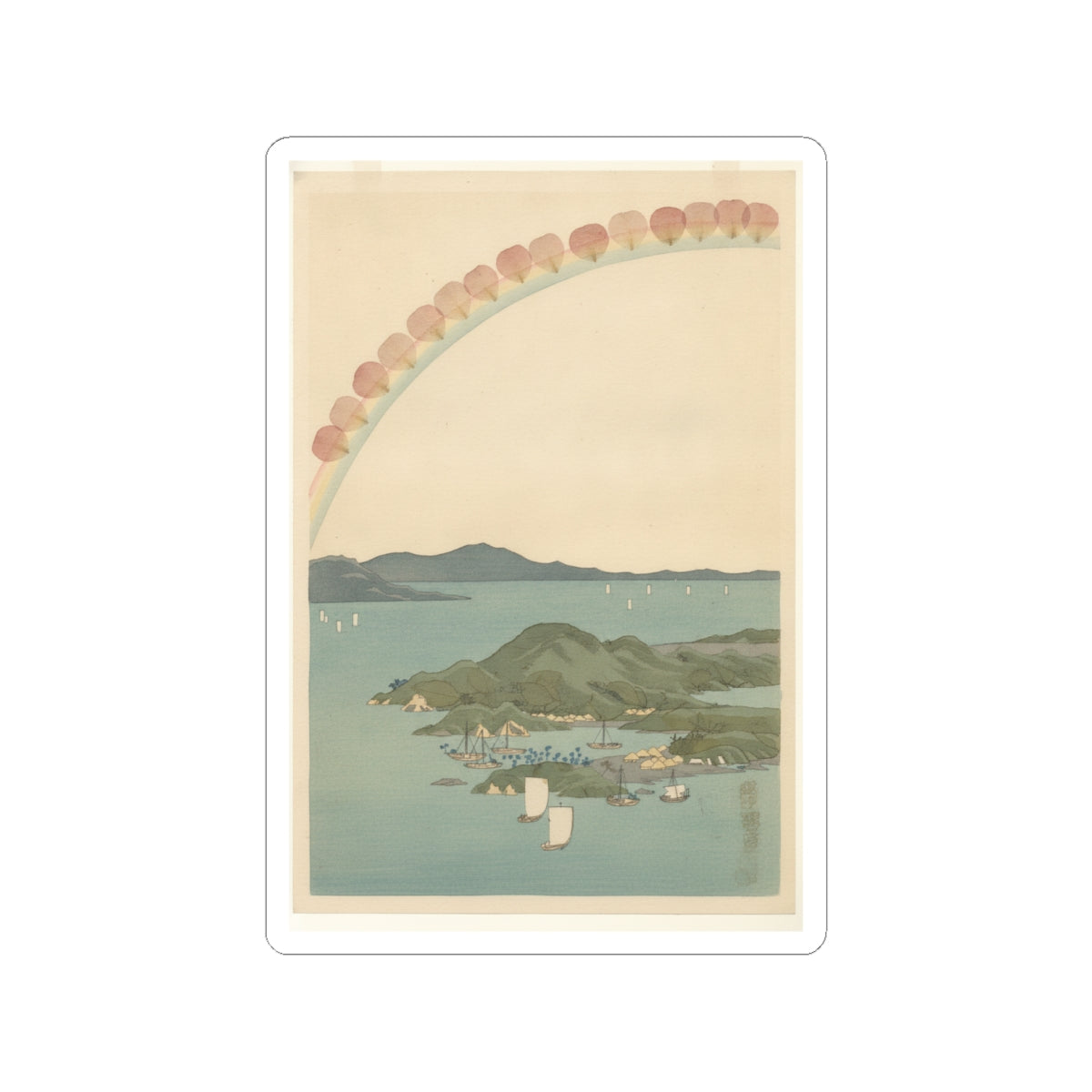 Botanical — Tsushima Kaigan Yubare — Kiss-Cut Sticker