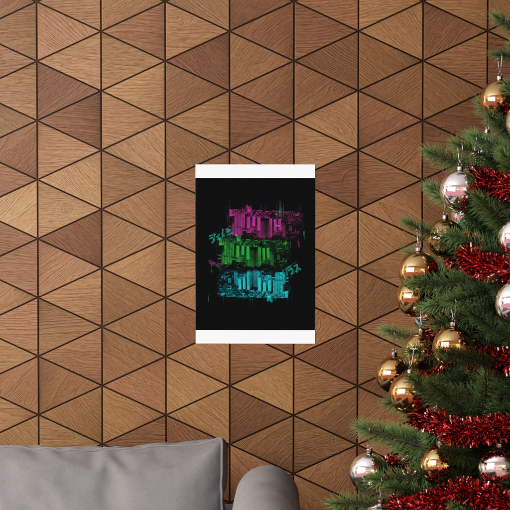 Glitch Culture — Cityscape — Matte Poster