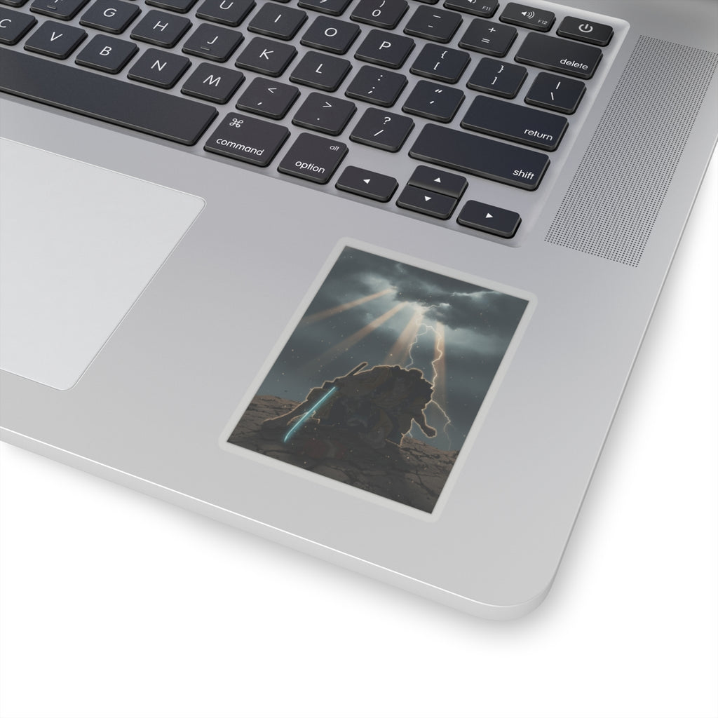 Dramatic Storm — “‘A Molted Cicada Shell’ (Utsusemi): Soga Gorō Tokimune,” From The Series Scenes — Kiss-Cut Sticker