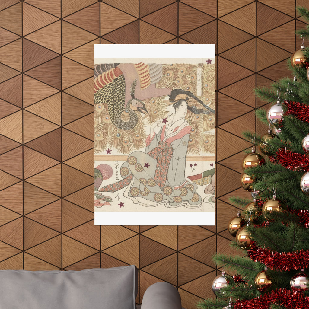 Botanical — Interior Of The House Called Ōgiya — Matte Poster