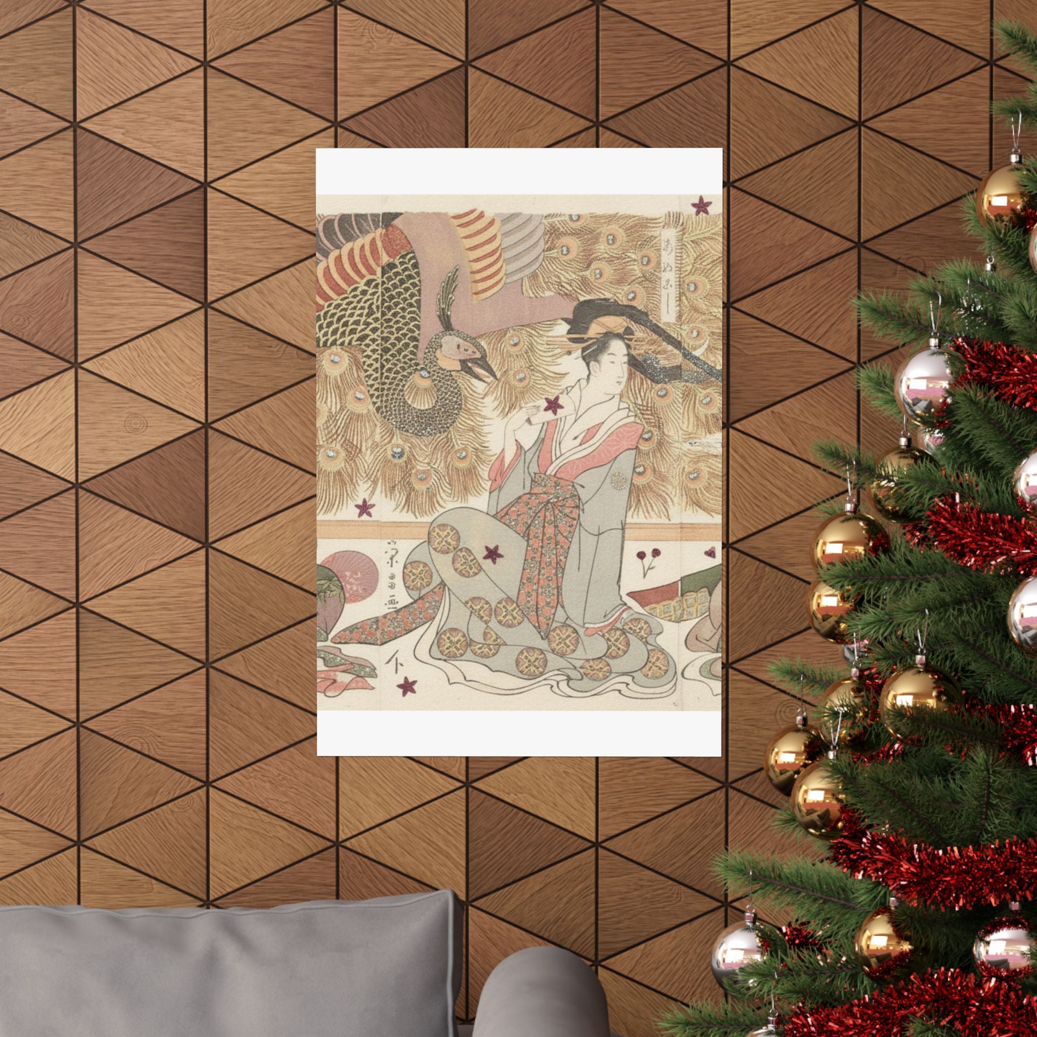 Botanical — Interior Of The House Called Ōgiya — Matte Poster