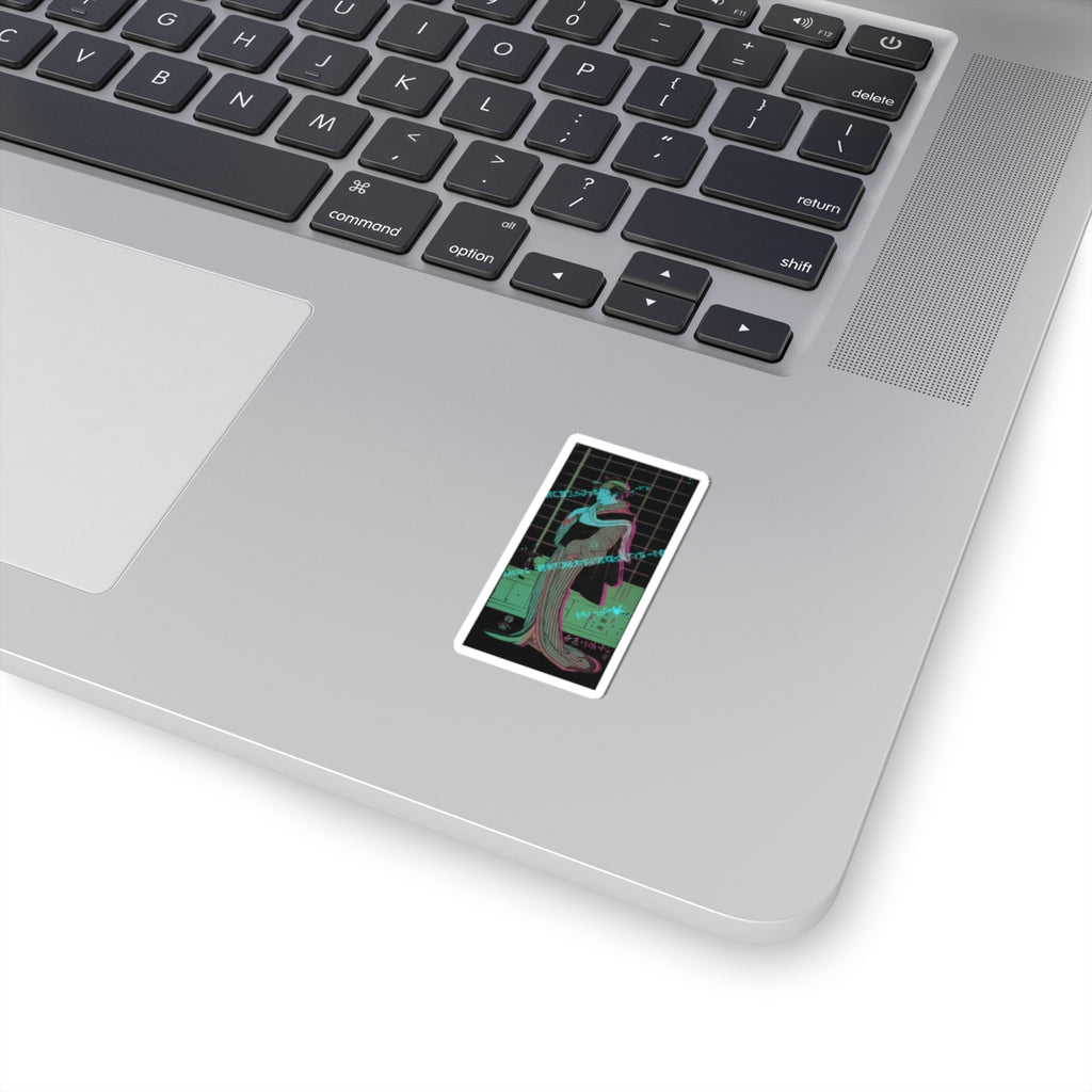 Glitch Culture — Osagawa Tsuneyo Ii As The Hairdresser O-Roku — Kiss-Cut Sticker