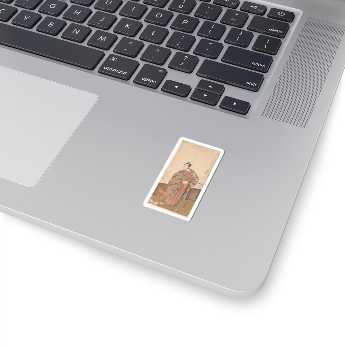 Ecommerce Main — The Actor Ichikawa Danjuro V Standing Inside Of A House And In Front Of An Engaw — Kiss-Cut Sticker