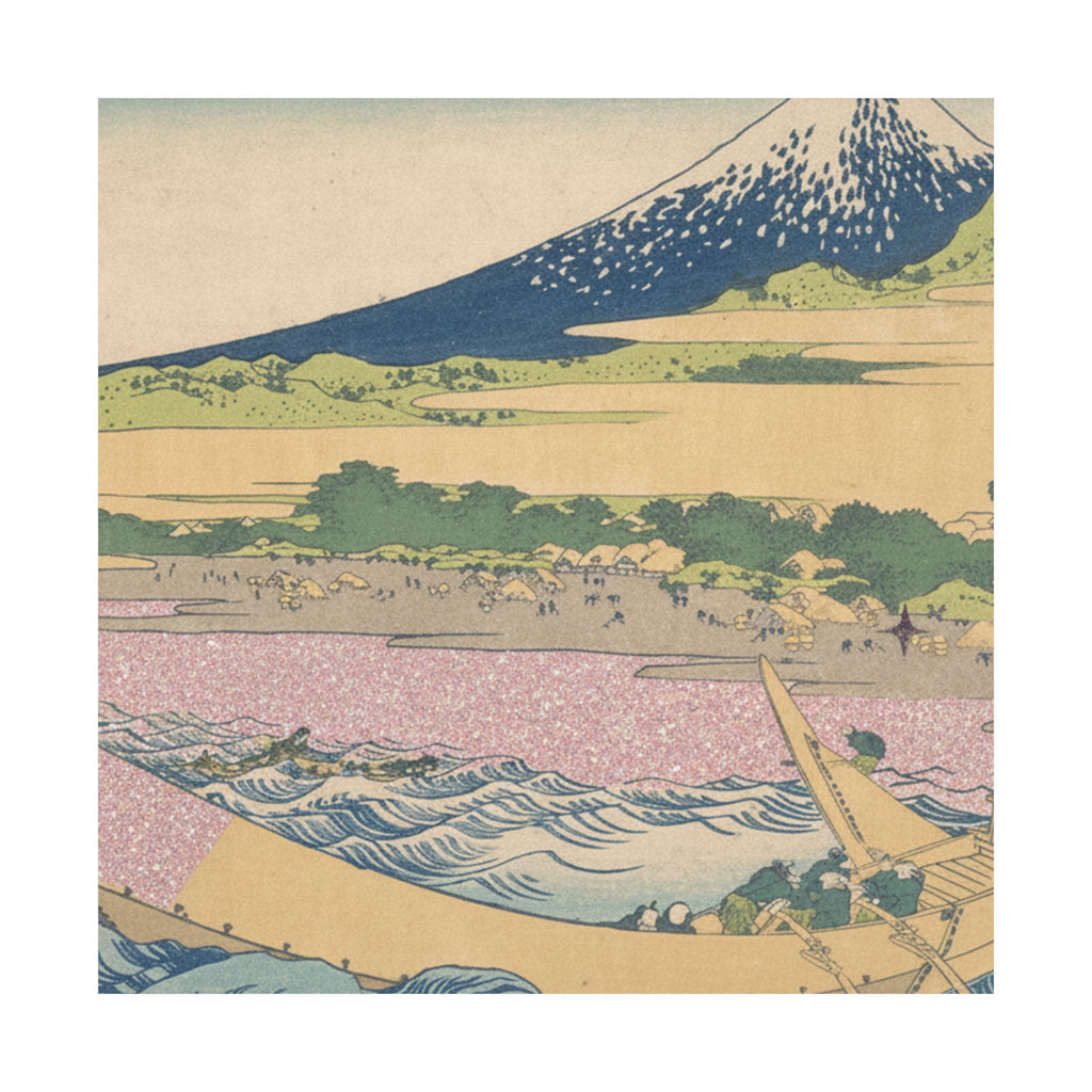 Scenic Nature — Tago Bay Near Ejiri On The Tōkaidō (Tōkaidō Ejiri Tago No Ura Ryaku Zu), From Th — Matte Poster