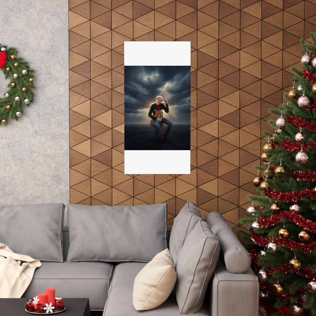 Dramatic Storm — Person — Matte Poster