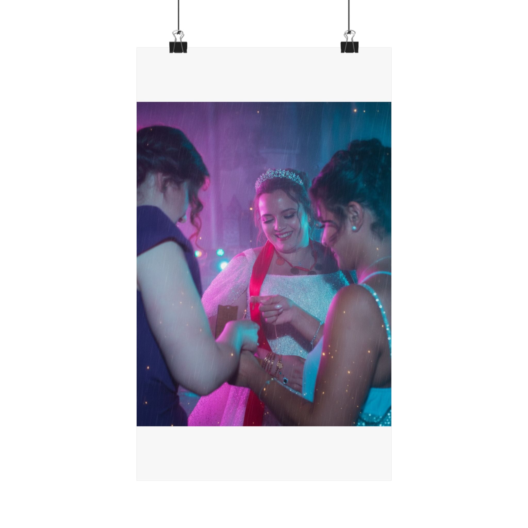 Neon Noir — Person — Matte Poster