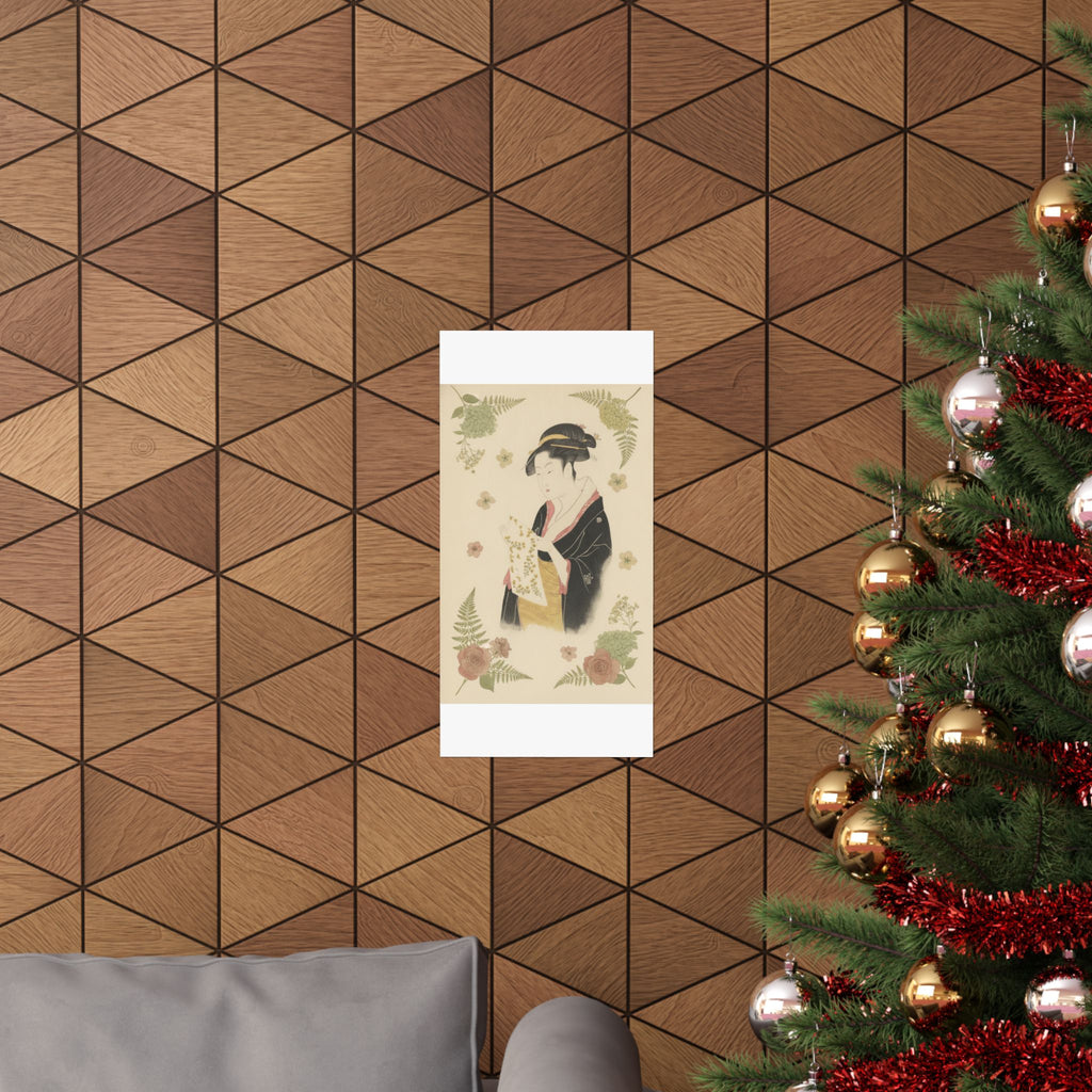 Botanical — The Lady Tomimoto Toyohina Reading A Letter — Matte Poster