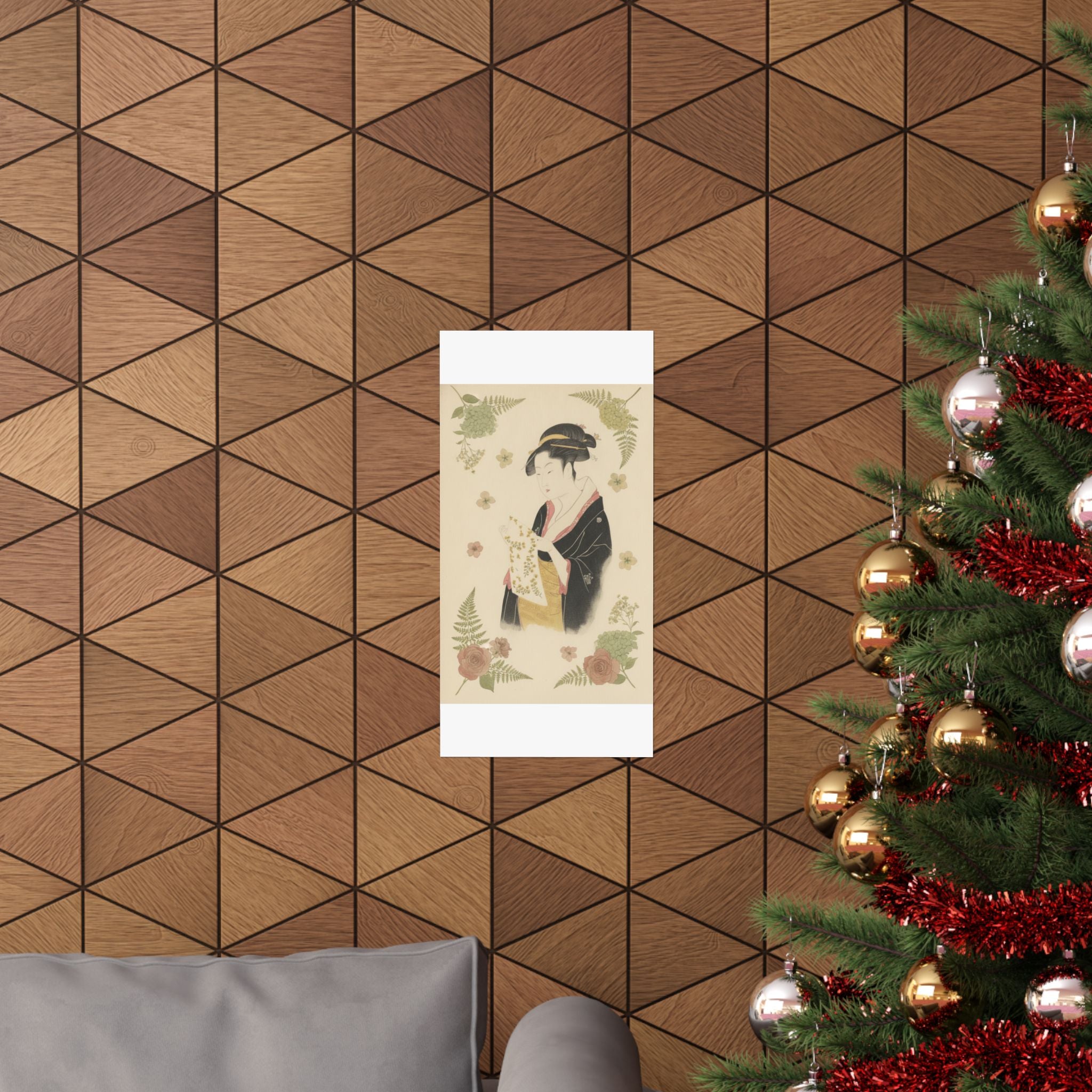 Botanical — The Lady Tomimoto Toyohina Reading A Letter — Matte Poster
