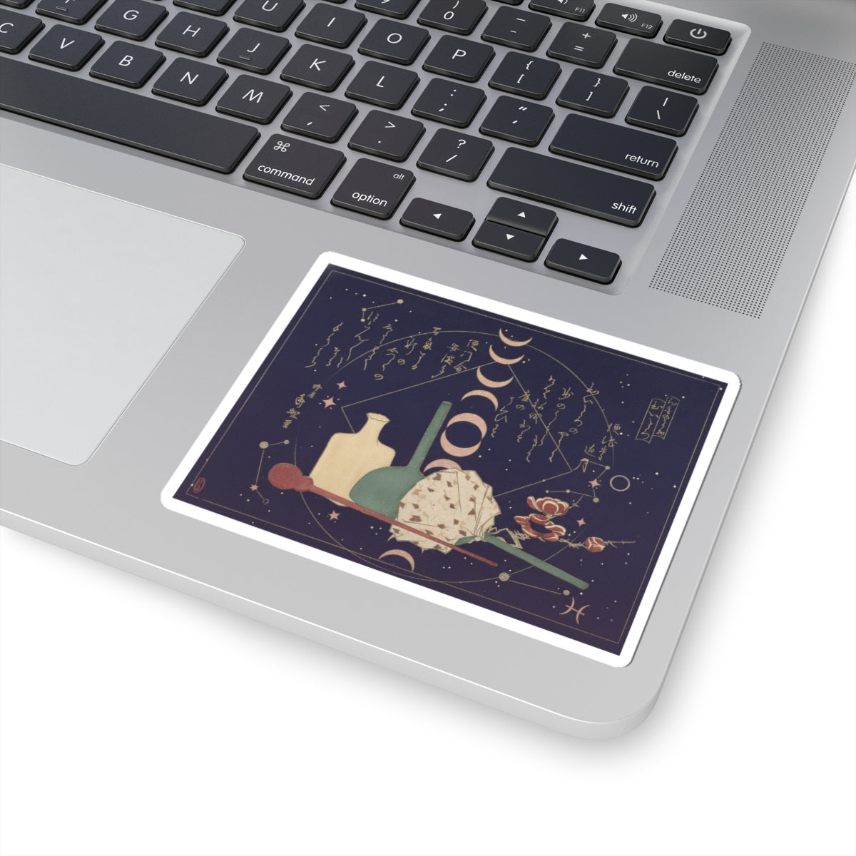 Celestial — Glass-Wares With Plum Blossoms — Kiss-Cut Sticker