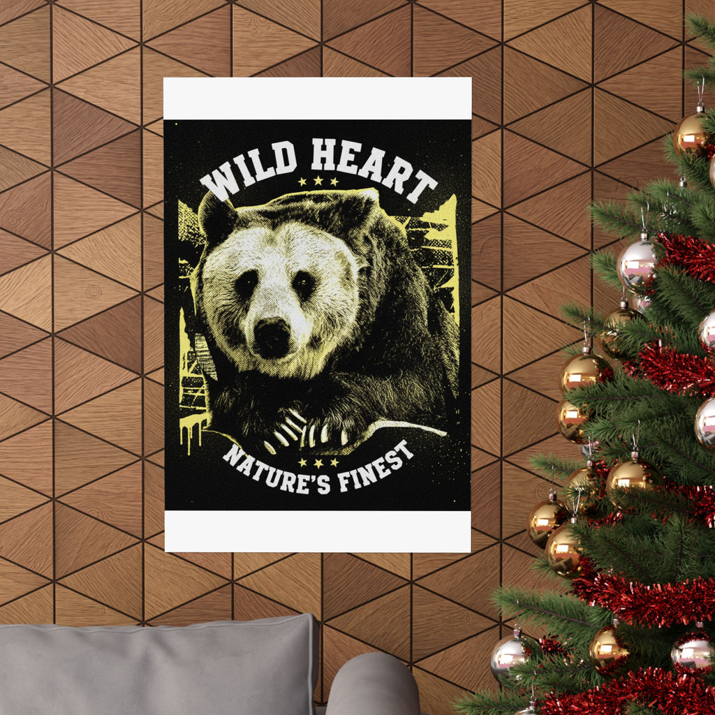 Streetwear Collage — Bear — Matte Poster