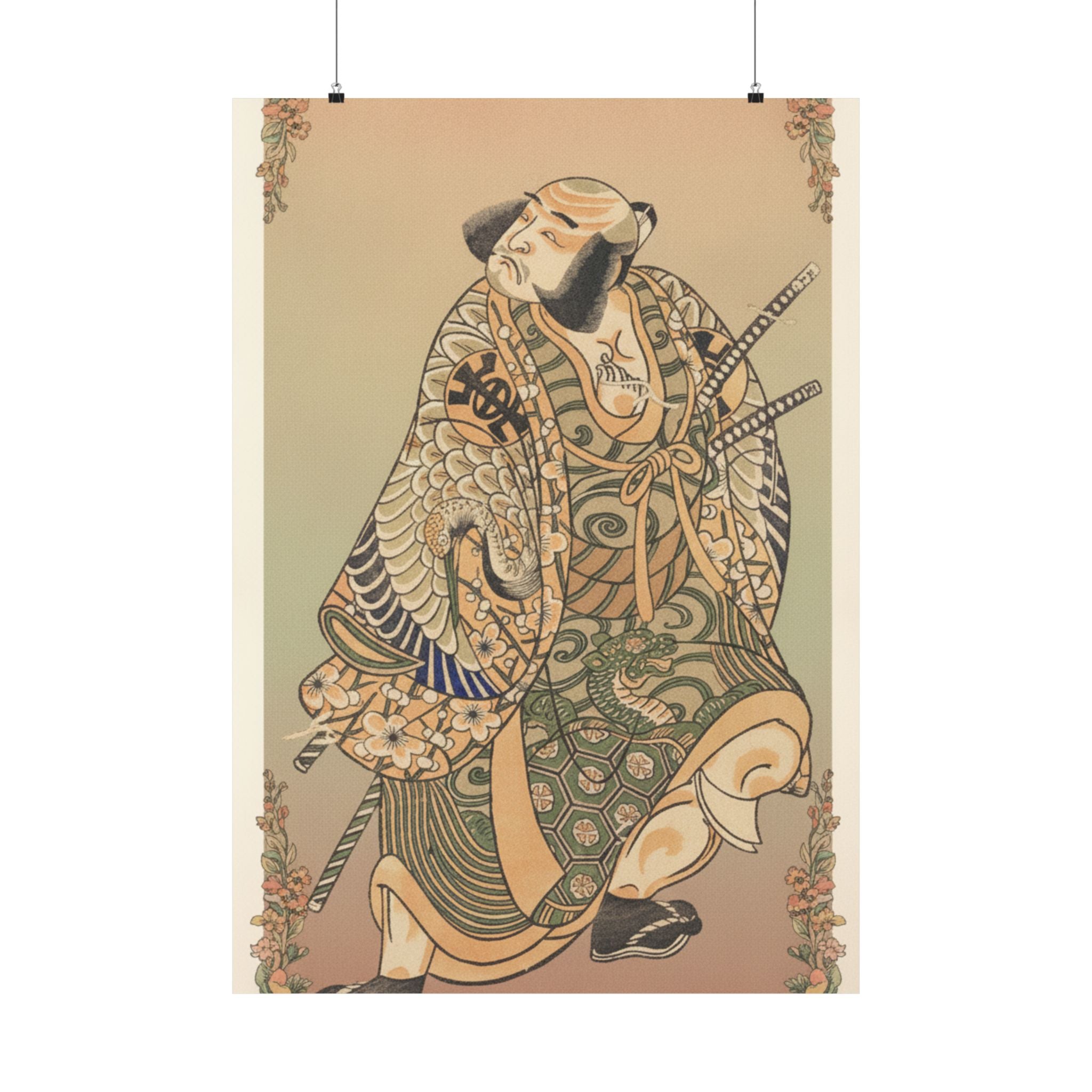 Affirmation — The Actor Nakamura Nakazo As A Warrior — Matte Poster
