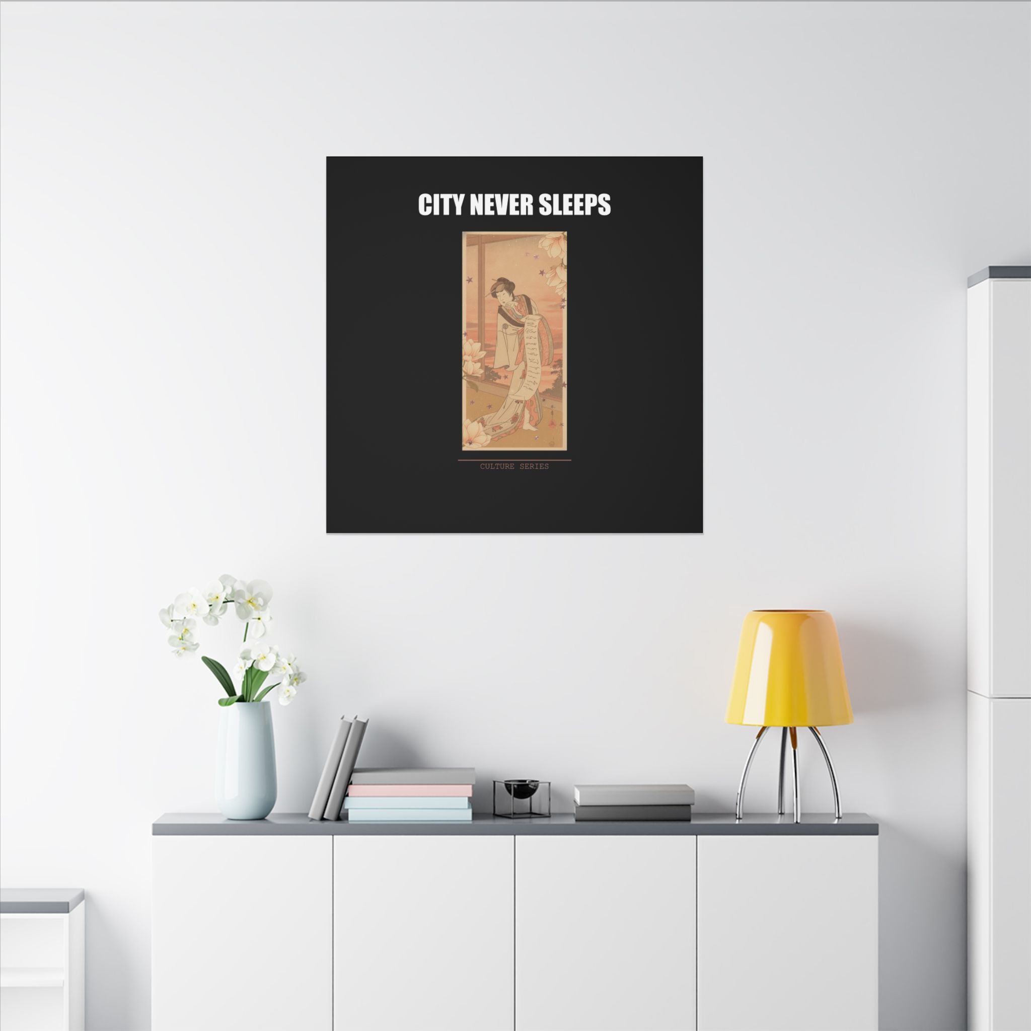 STREET CERTIFIED | The Second Yamashito Kinsaku As A Courtesan Standing In A Room — Matte Canvas