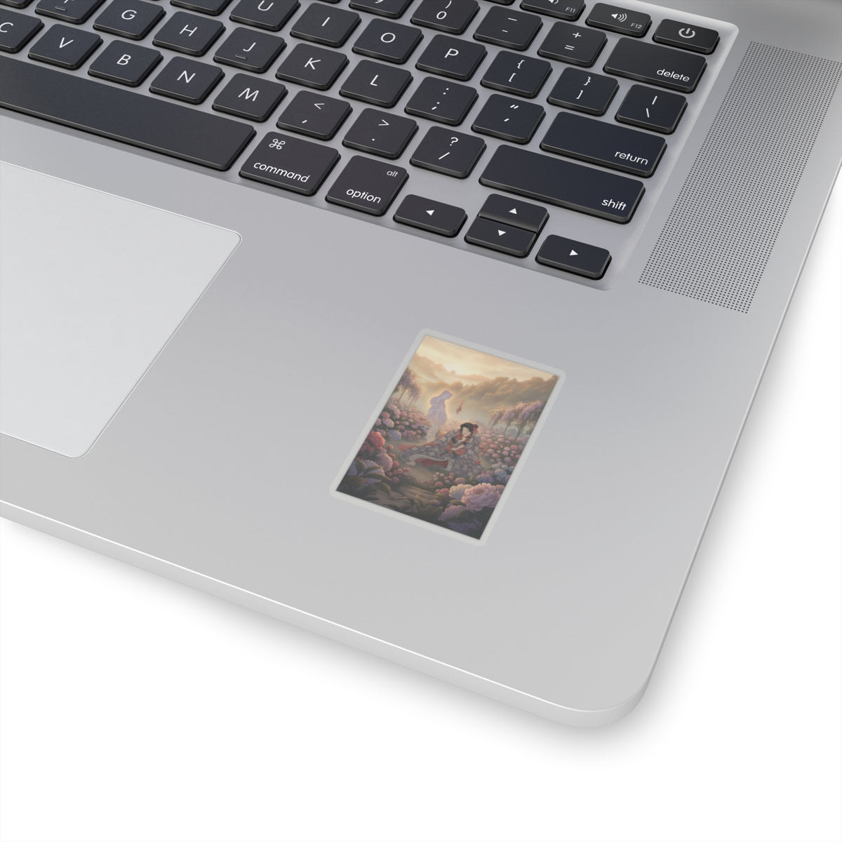 Scenic Nature — Toriyama Akinari Terutada With Ghost; (The Lavender Chapter) — Kiss-Cut Sticker
