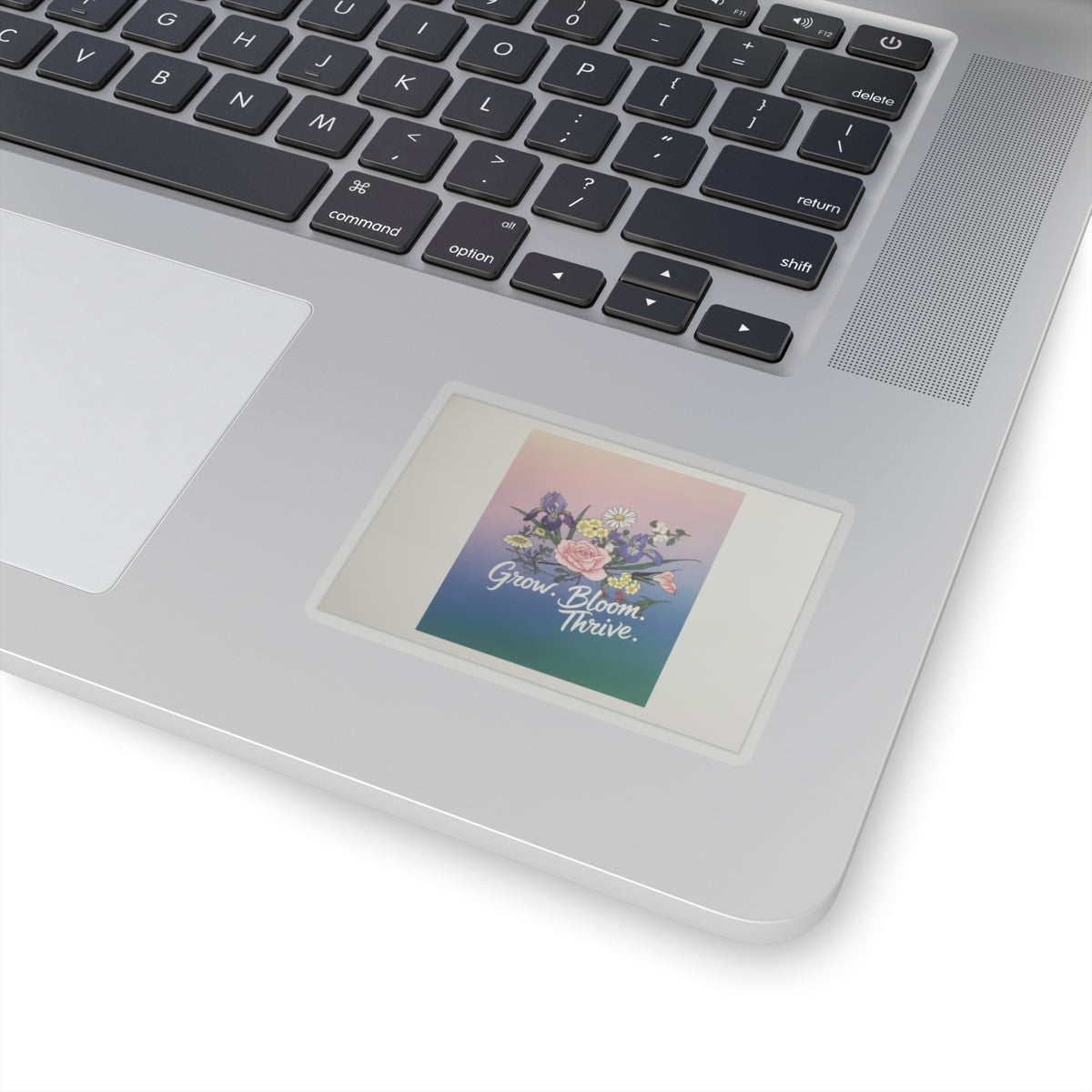 Affirmation — Rose, Iris, Primrose And Daisy — Kiss-Cut Sticker