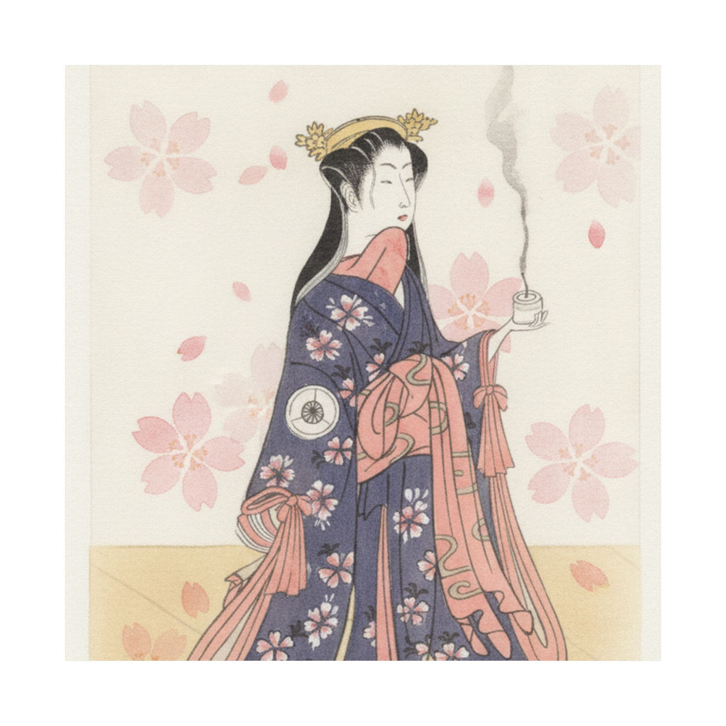 Watercolor — The Actor Iwai Hanshirō Iv As Sakura Hime, The Cherry Princess — Matte Poster