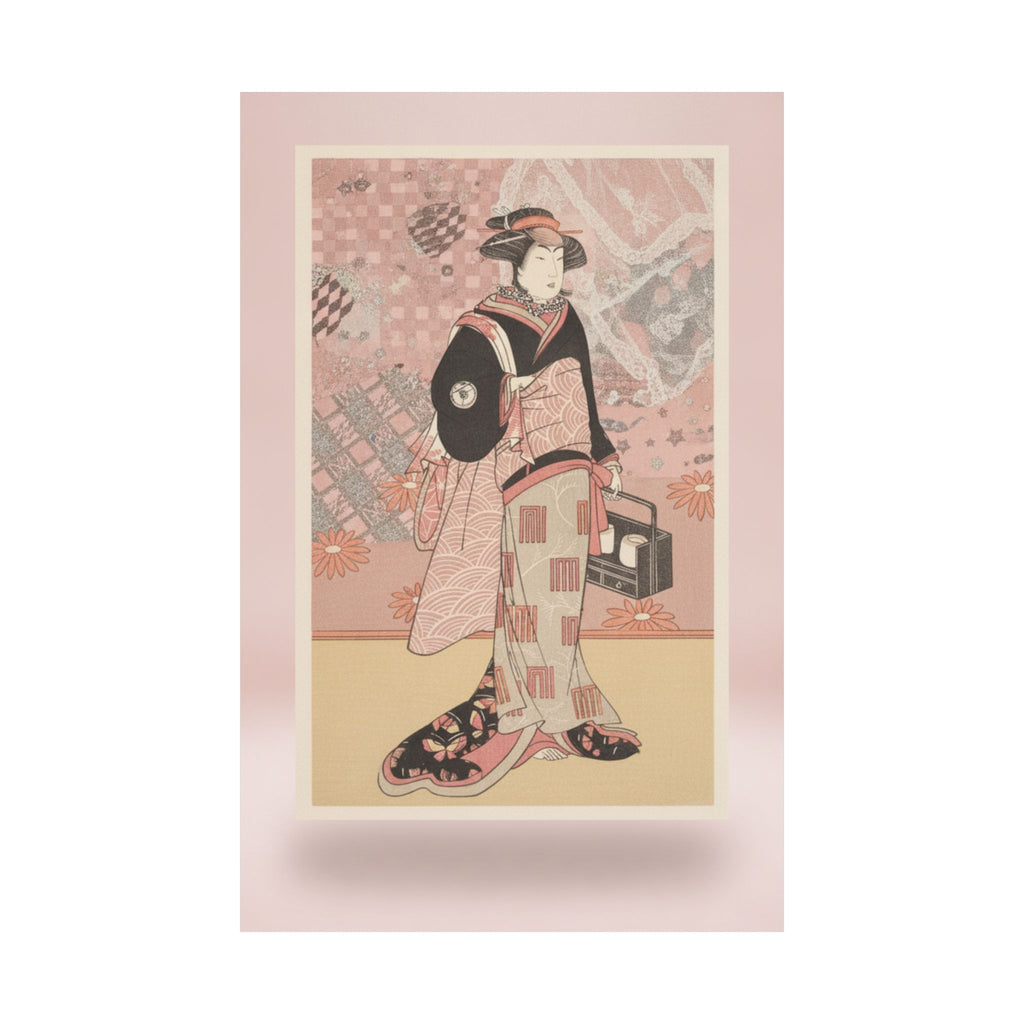Product Marketing — The Actor Iwai Hanshiro Iv As A Woman In A Black Kimono — Matte Poster