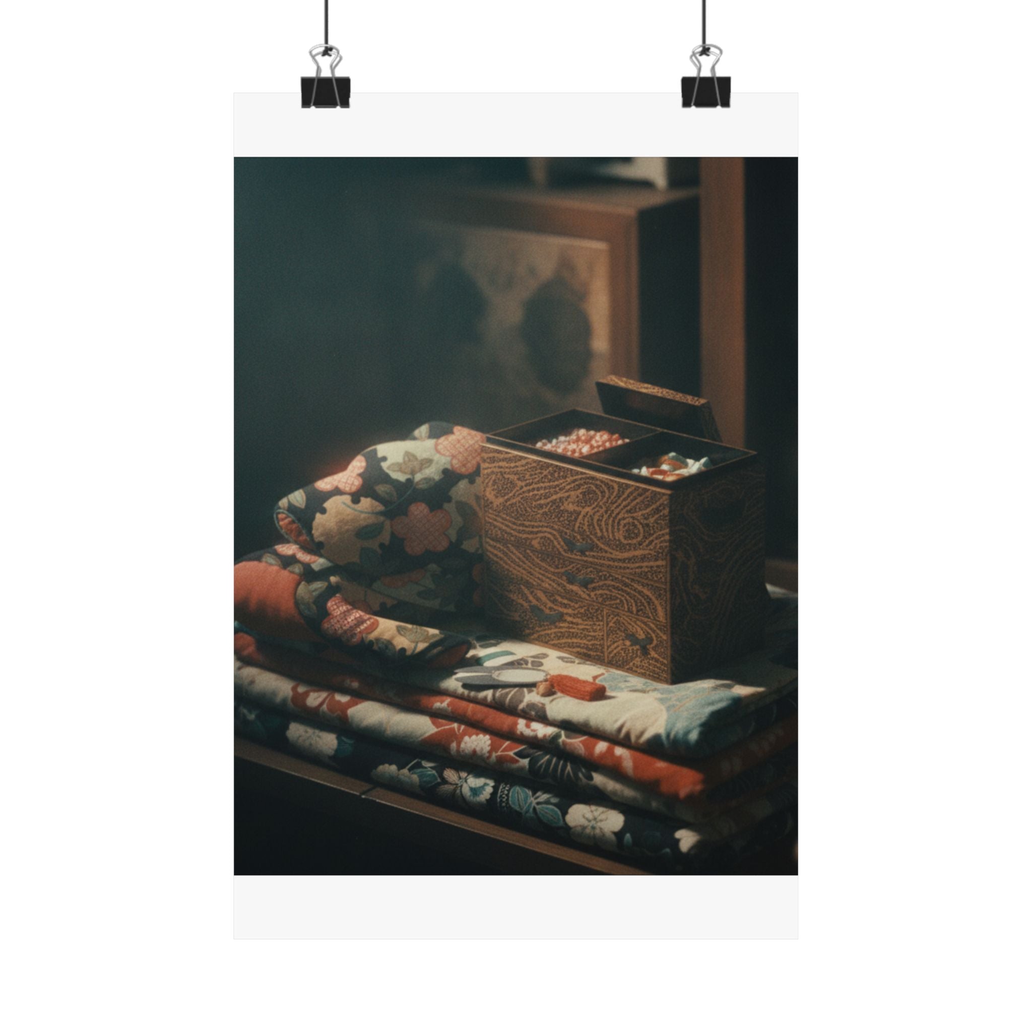 Cinematic — Lady'S Work-Box And Bed Clothing — Matte Poster