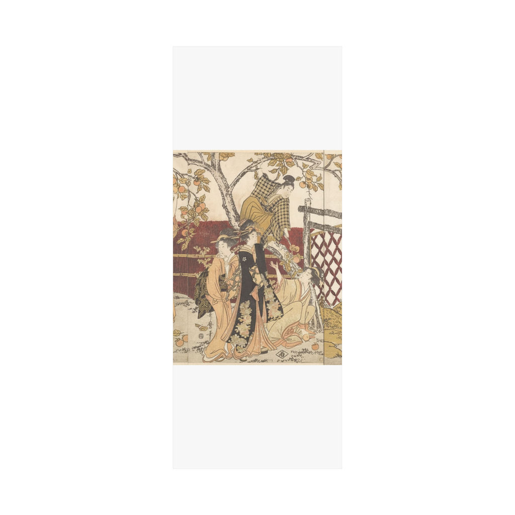 Botanical — Picking Persimmons (Kaki-Mogi) — Matte Poster