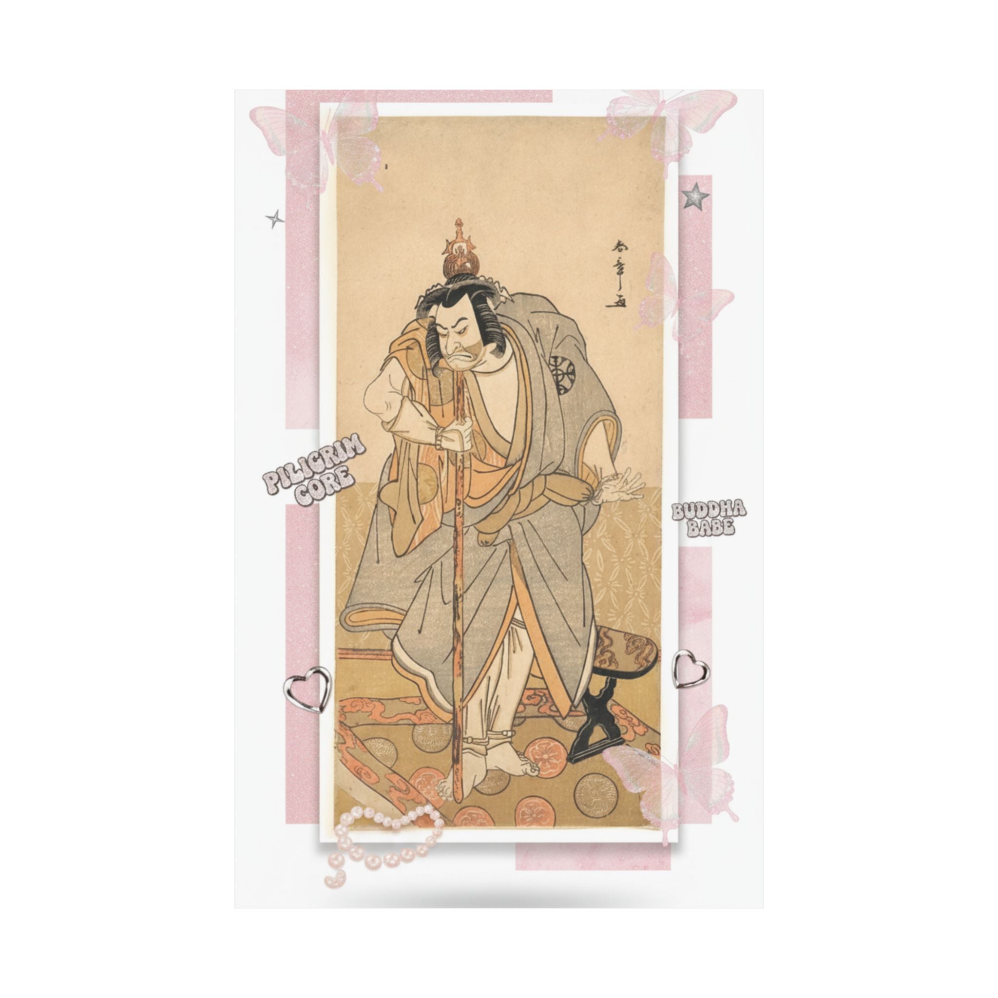 Ecommerce Main — The Actor Nakamura Nakazo As A Rokuju-Rokubu (Pilgrim To Buddhist Temple) — Matte Poster