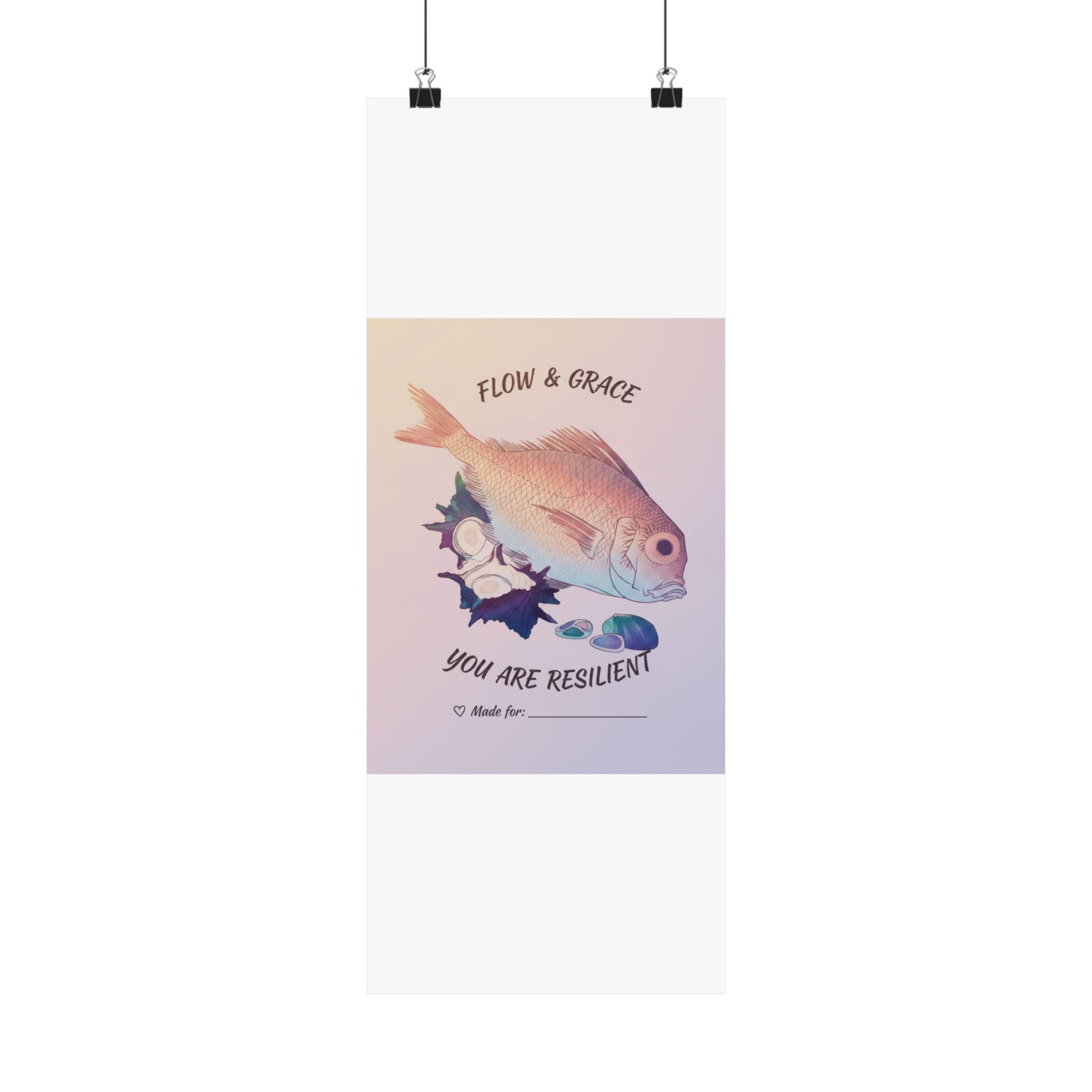 Affirmation — Tai Fish And Top-Shells — Matte Poster