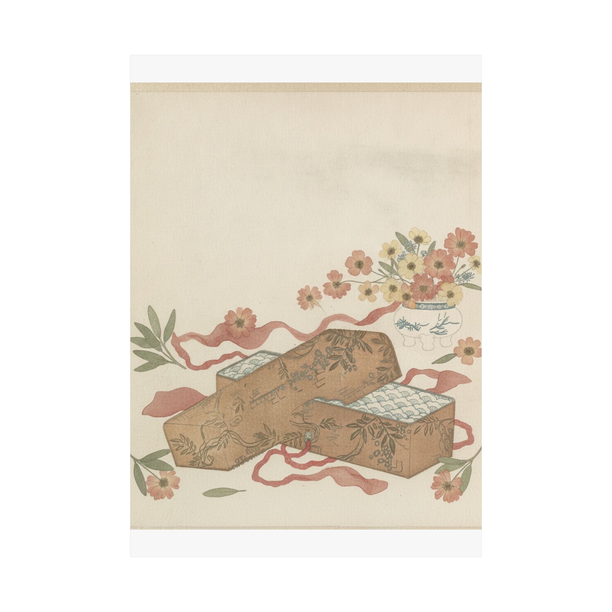 Botanical — Letter-Box With Letter And Potted Flower — Matte Poster