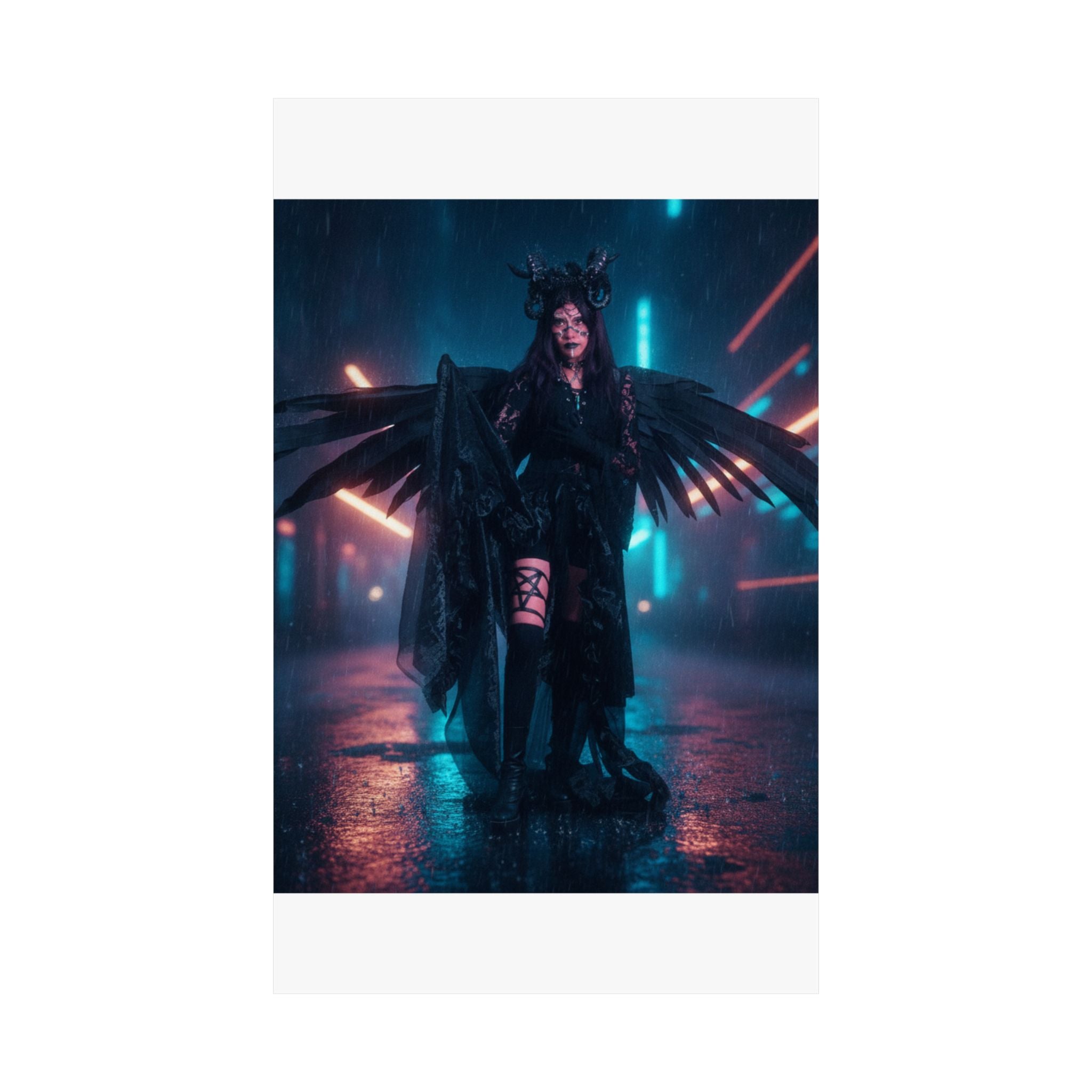 Neon Noir — Person — Matte Poster