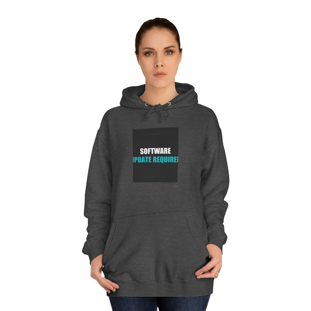 SOFTWARE UPDATE REQUIRED Cyan Slogan Hoodie