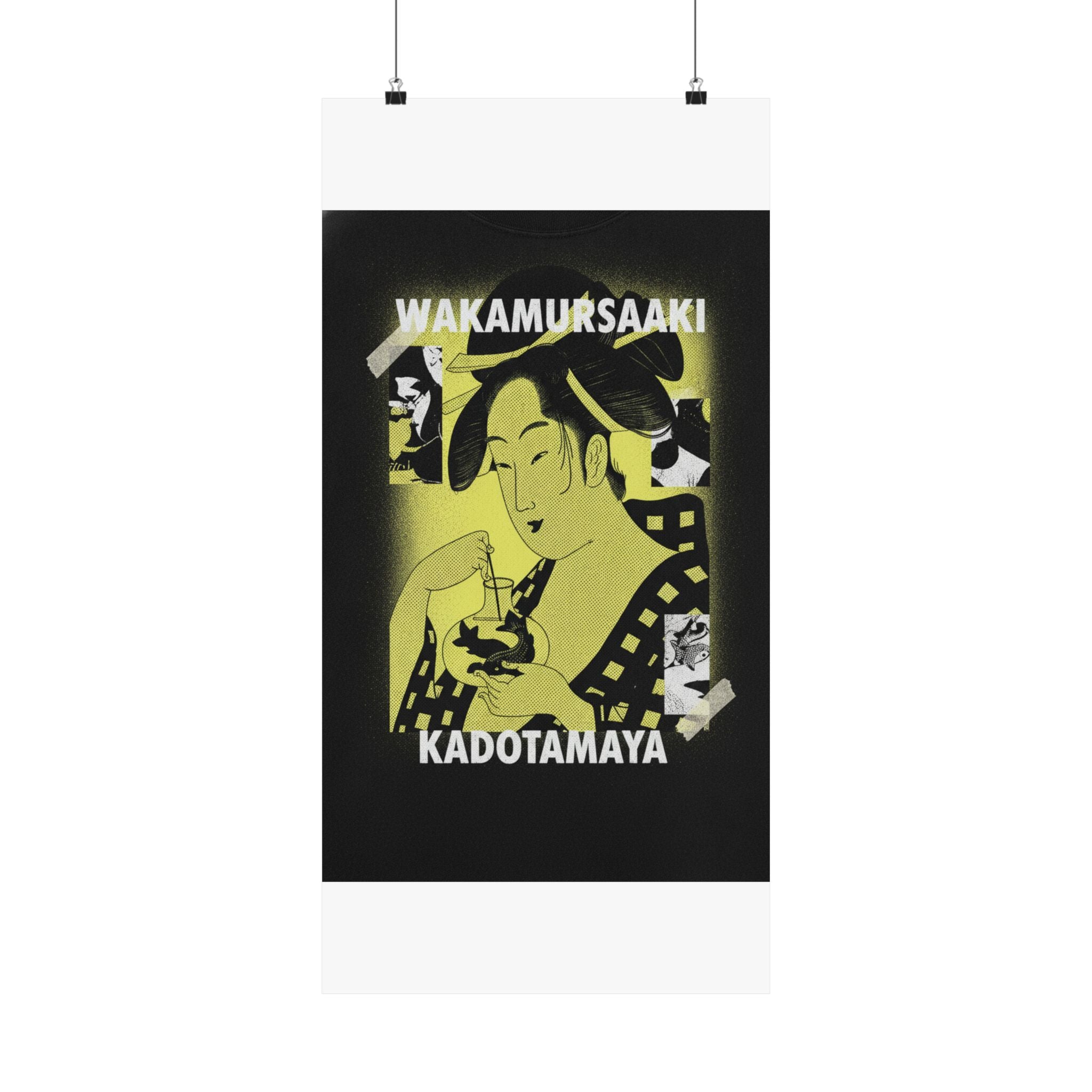 Streetwear Collage — Wakamurasaki Of The Kadotamaya — Matte Poster