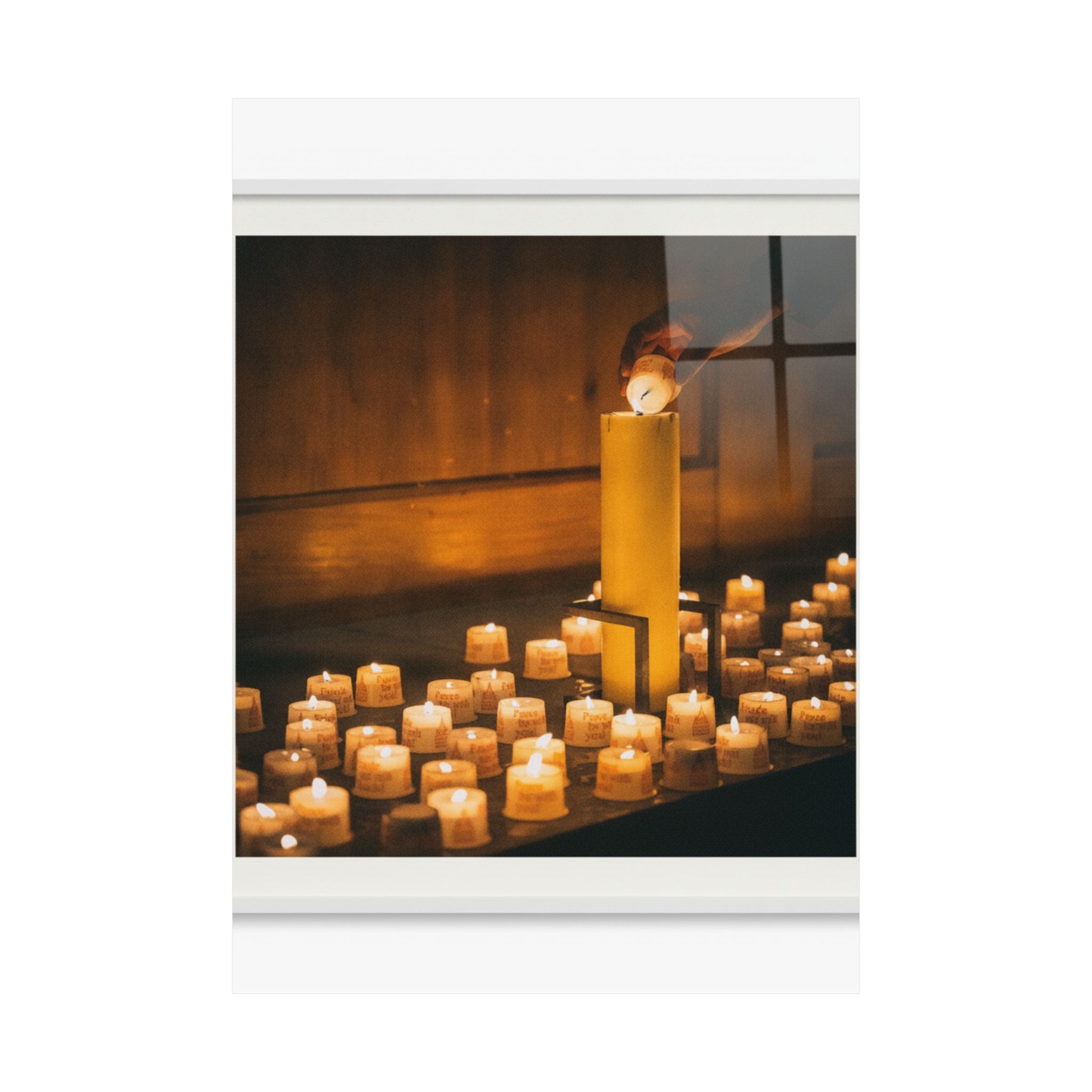 Watercolor — Candle — Matte Poster