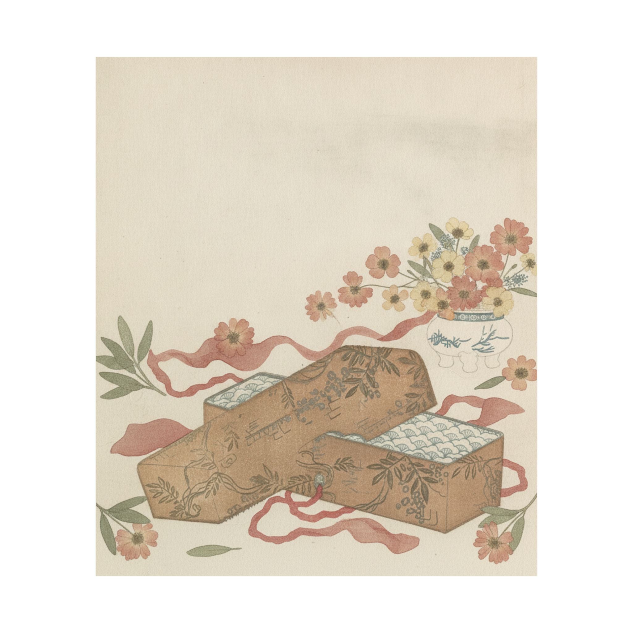 Botanical — Letter-Box With Letter And Potted Flower — Matte Poster