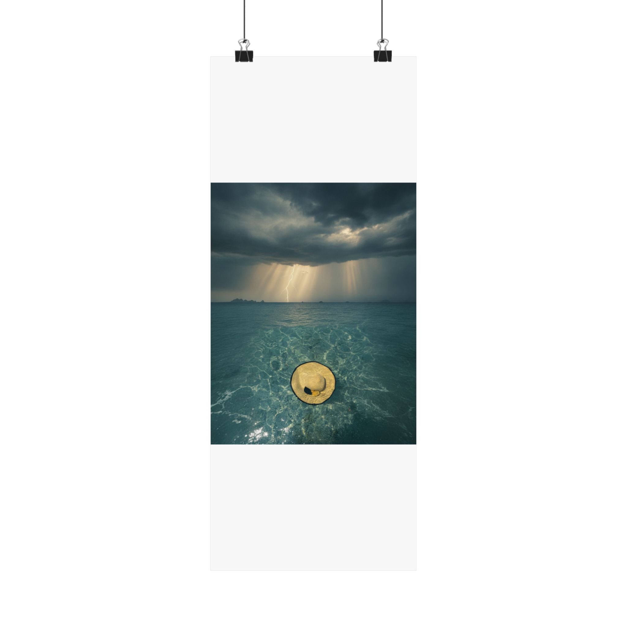 Dramatic Storm — Hat — Matte Poster