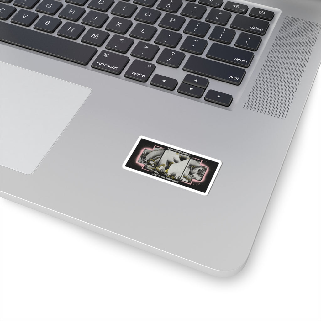 Streetwear Collage — Kiso Gorge In The Snow — Kiss-Cut Sticker