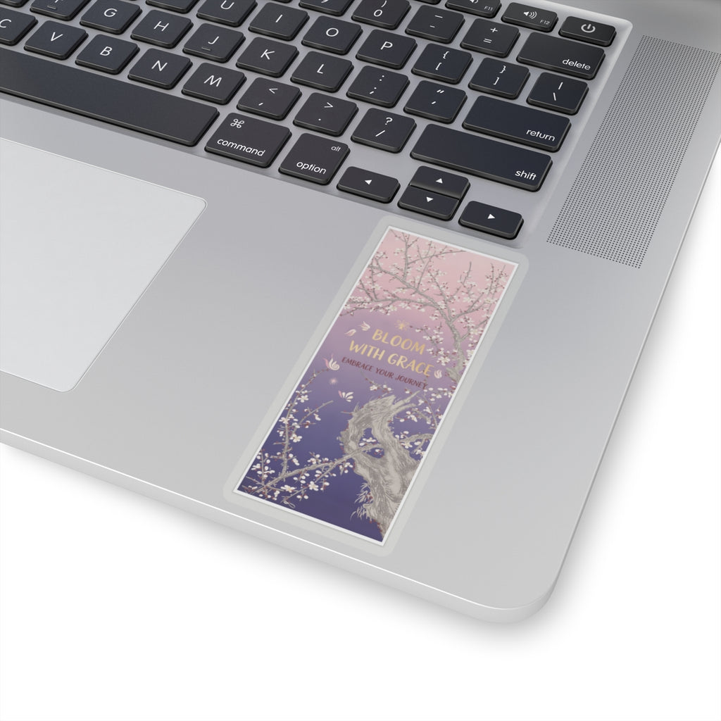 Affirmation — Plum Tree In Blossom — Kiss-Cut Sticker