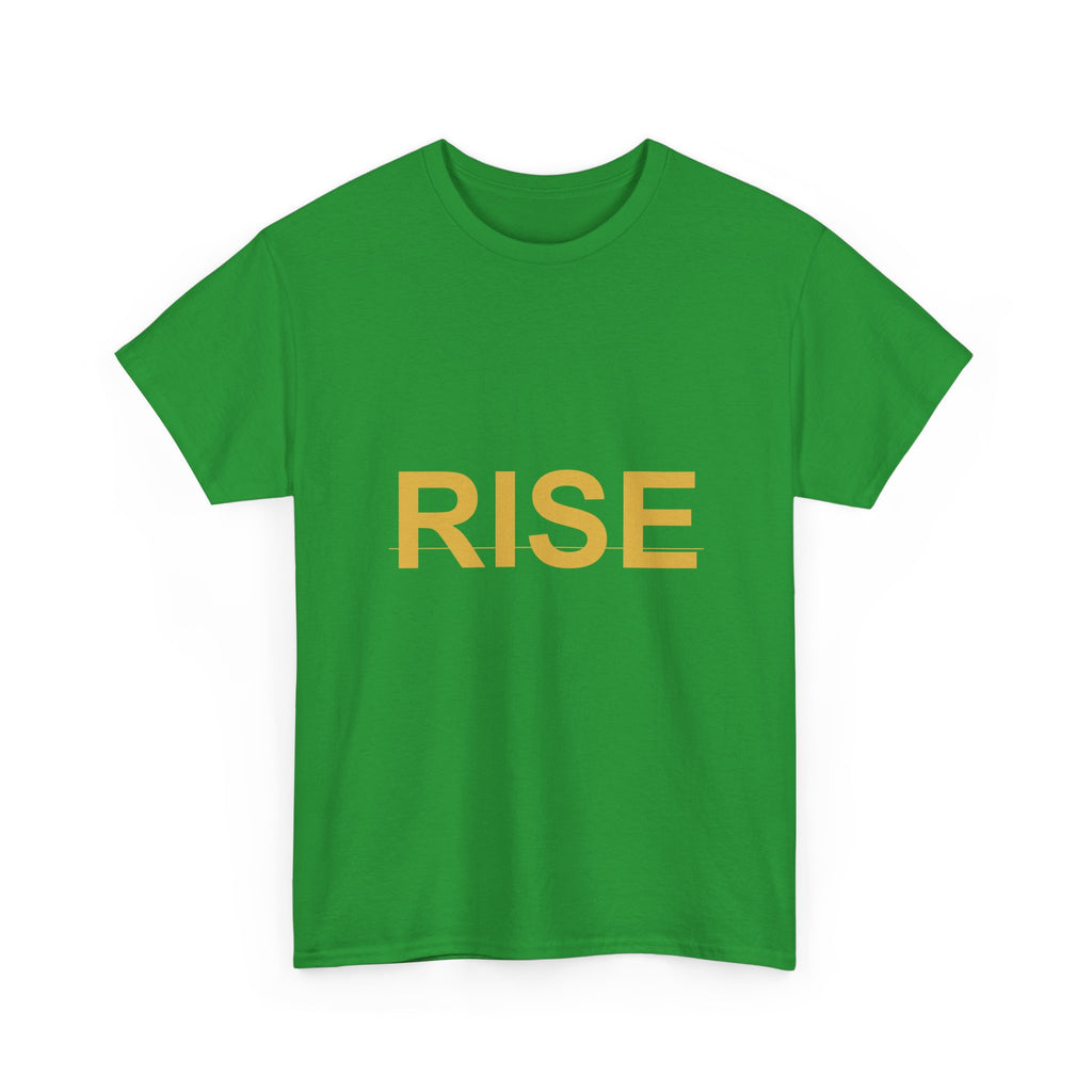 RISE Bold Gold Minimal Typography Graphic Tee