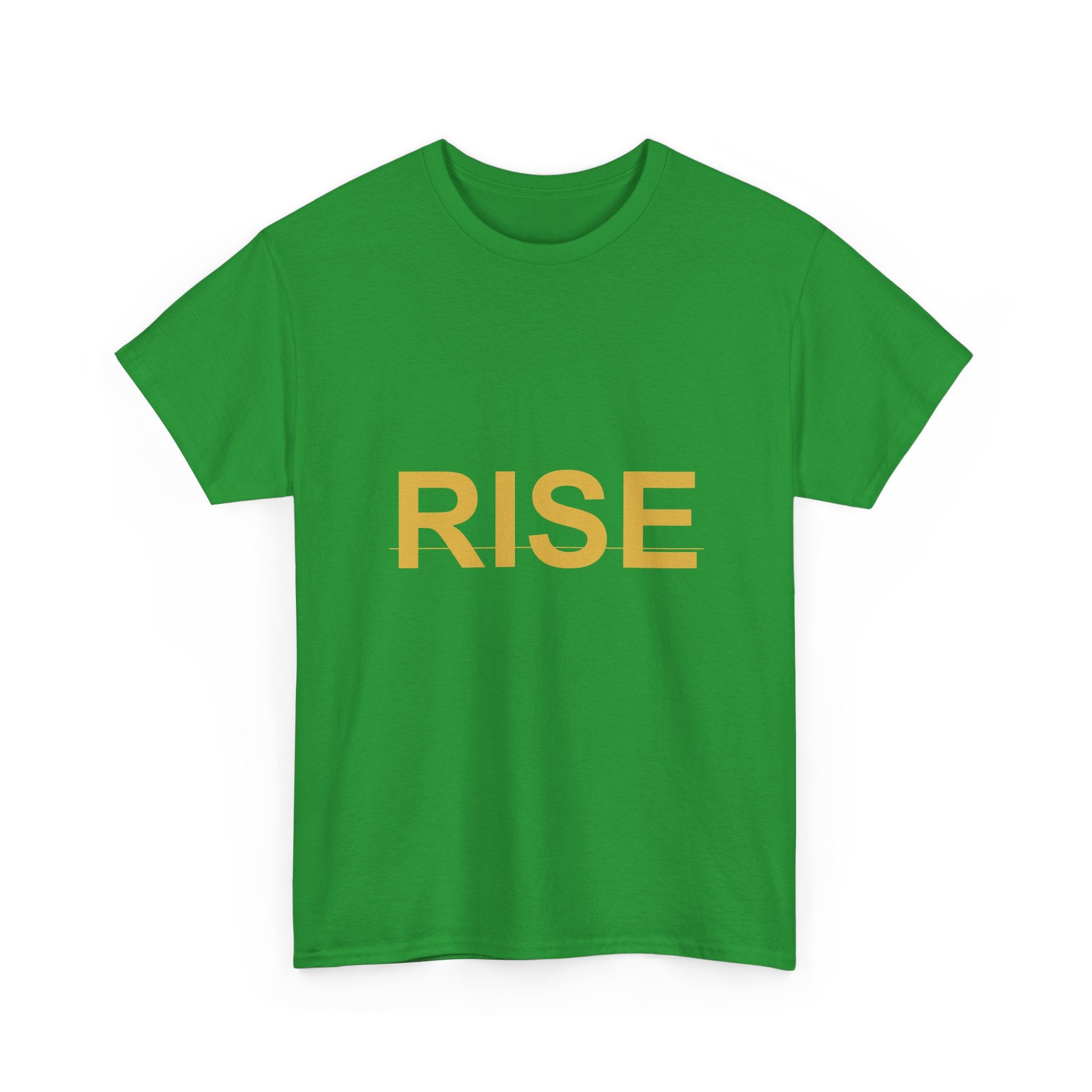 RISE Bold Gold Minimal Typography Graphic Tee