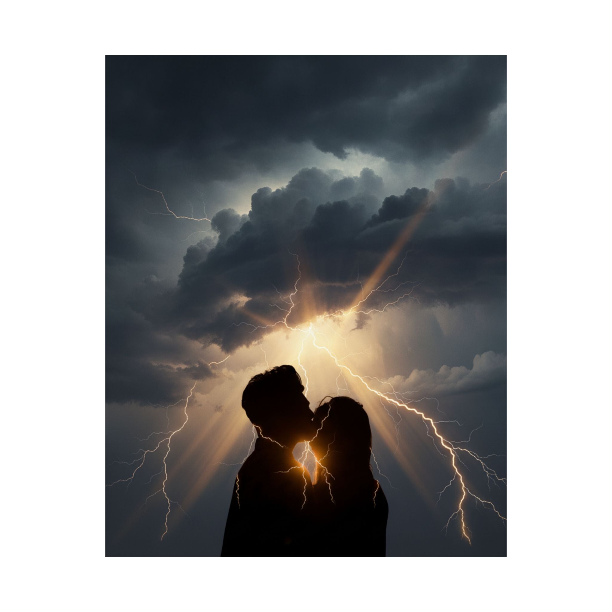 Dramatic Storm — Person — Matte Poster