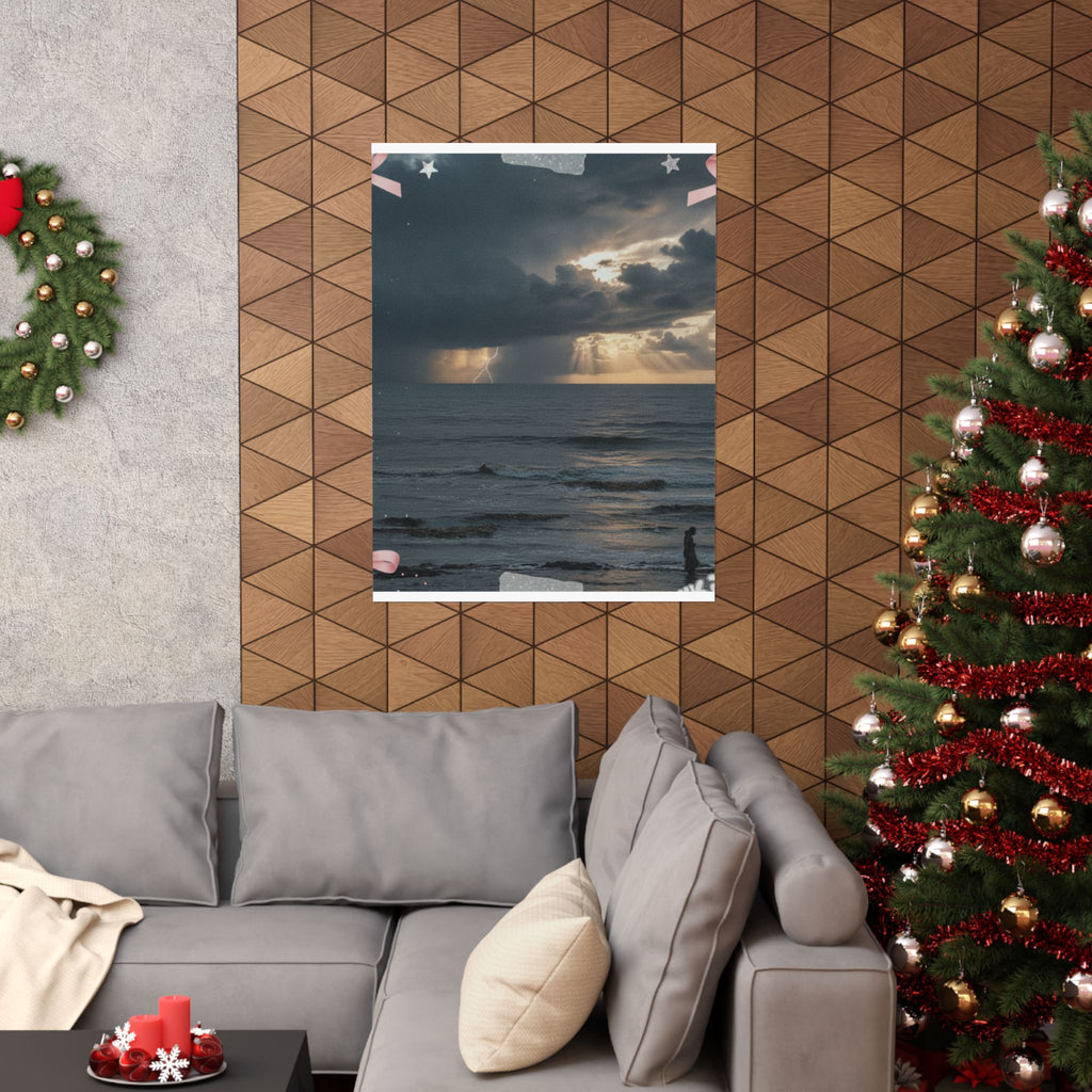 Dramatic Storm — Person — Matte Poster