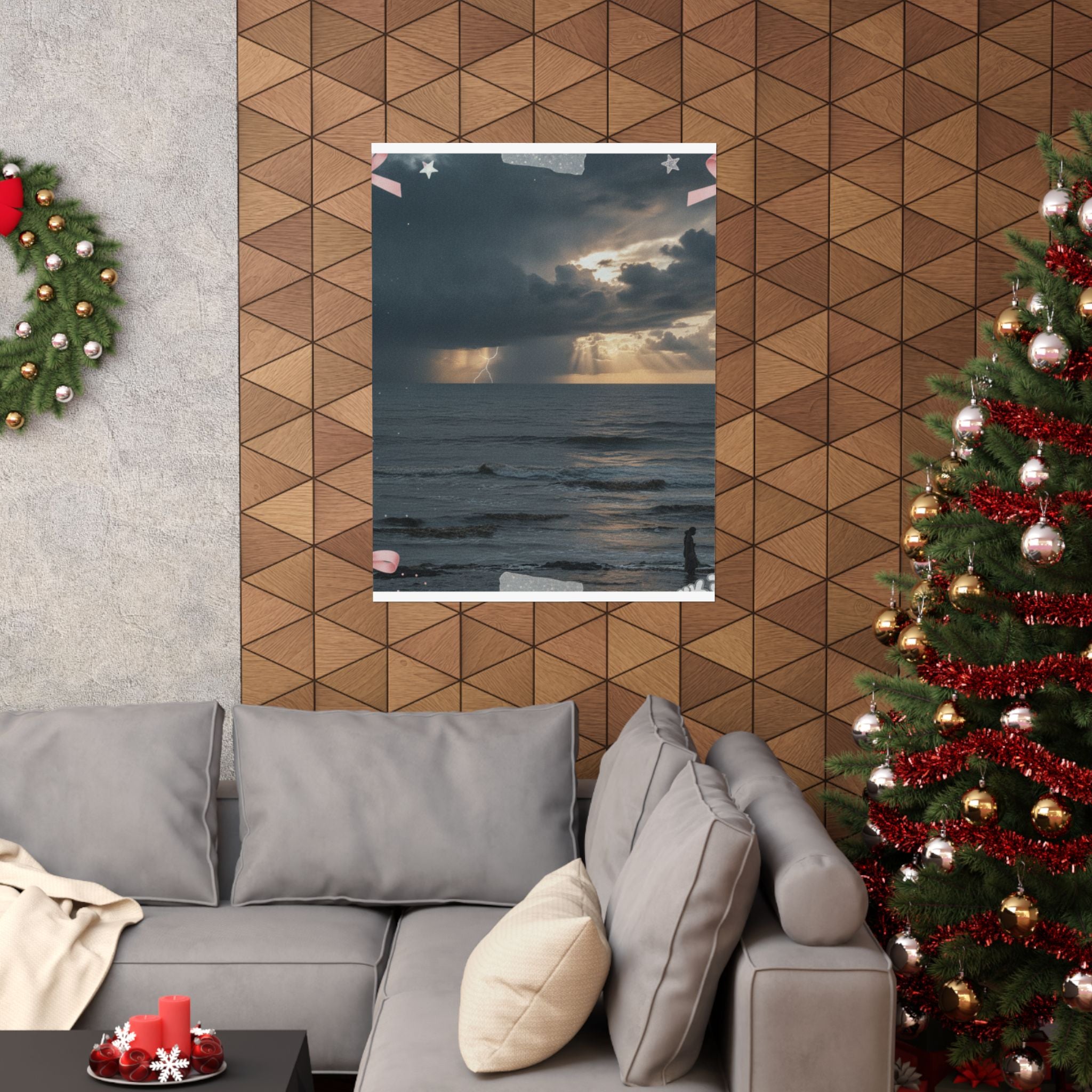 Dramatic Storm — Person — Matte Poster