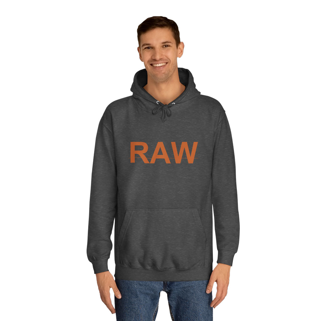 RAW Rust Block Letter Statement Pullover Hoodie
