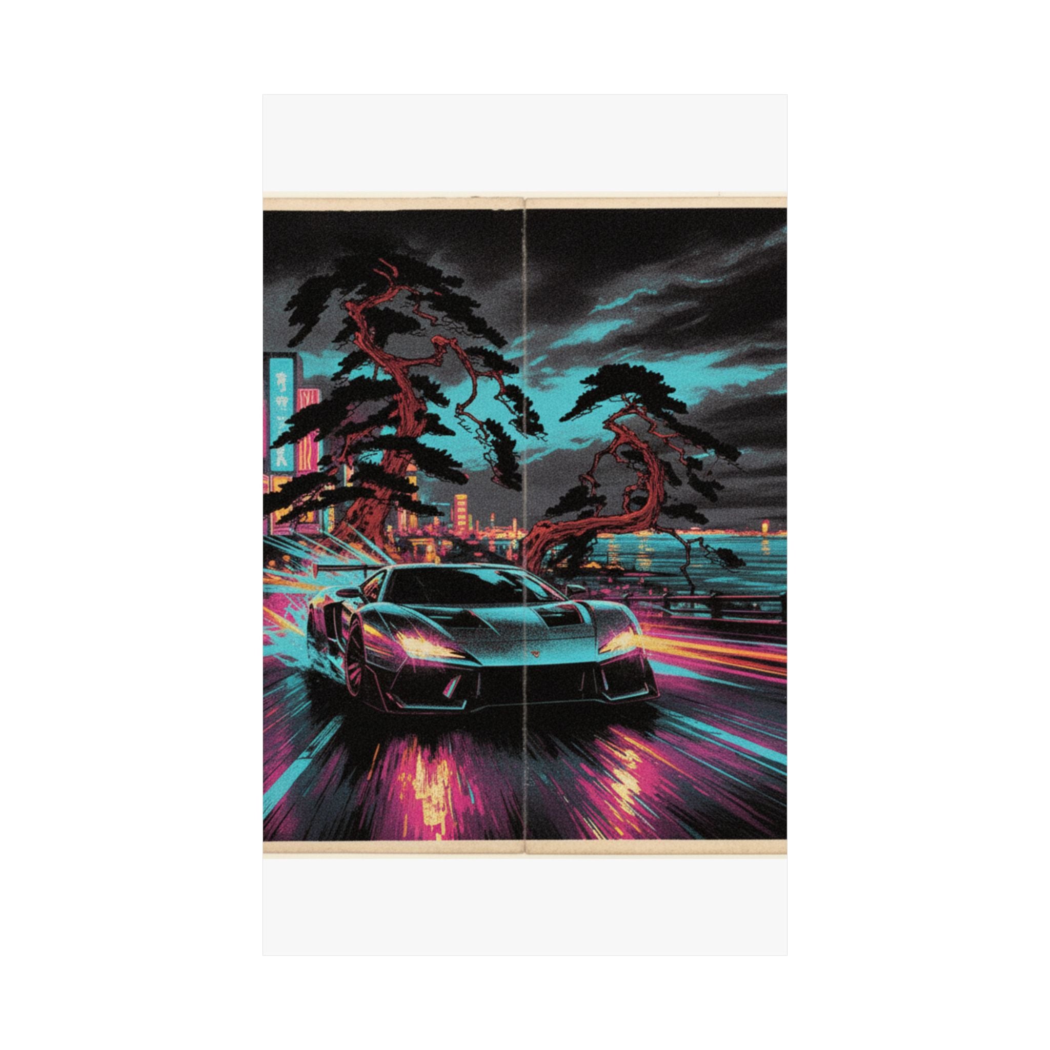 Fast Furious — Shinagawa Hakkei Zaka — Matte Poster