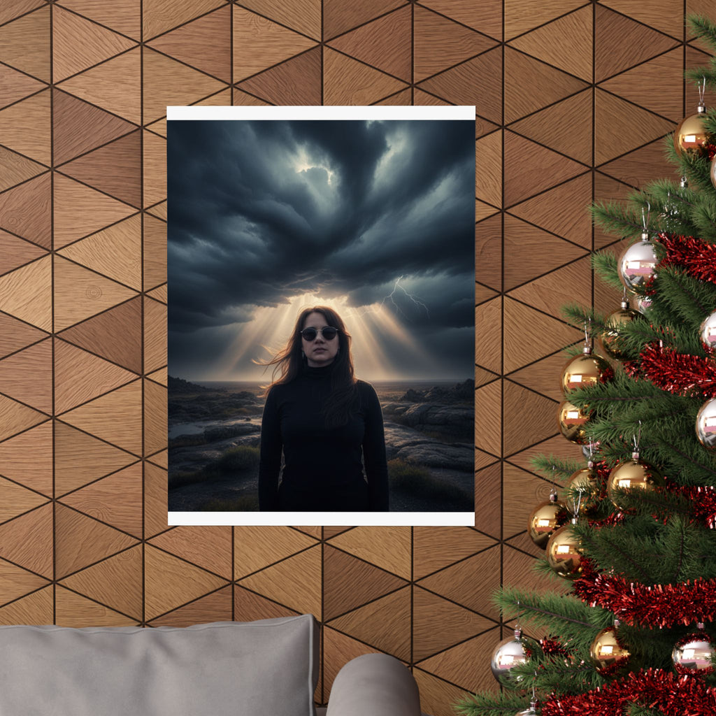 Dramatic Storm — Person — Matte Poster