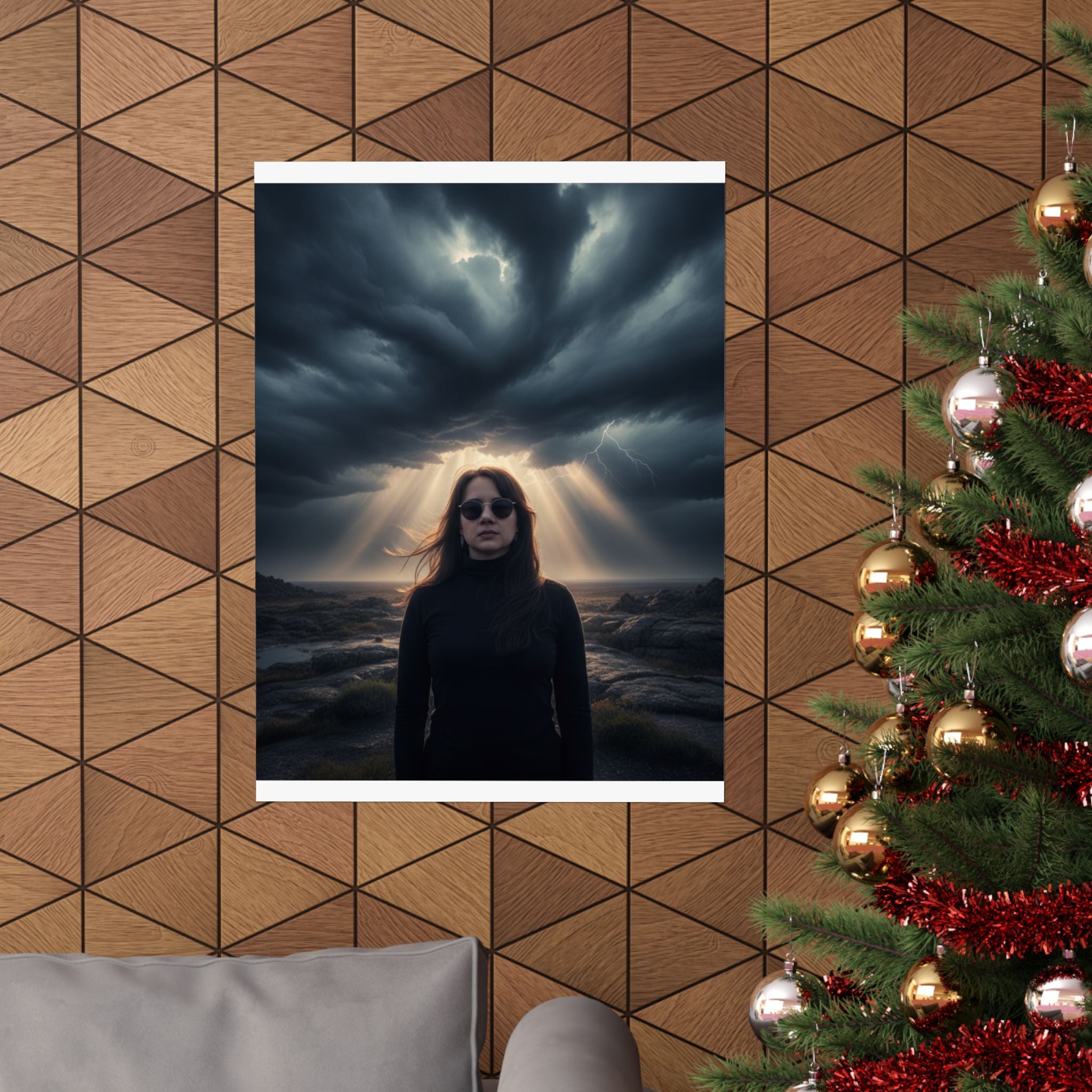 Dramatic Storm — Person — Matte Poster