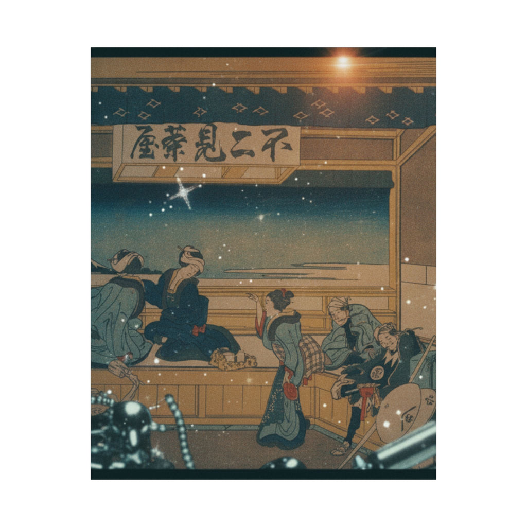 Cinematic — Yoshida On The Tōkaidō (Tōkaidō Yoshida), From The Series Thirty-Six Views Of Mo — Matte Poster
