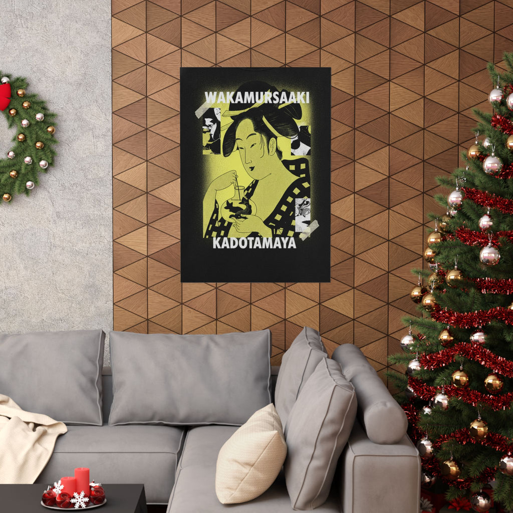 Streetwear Collage — Wakamurasaki Of The Kadotamaya — Matte Poster