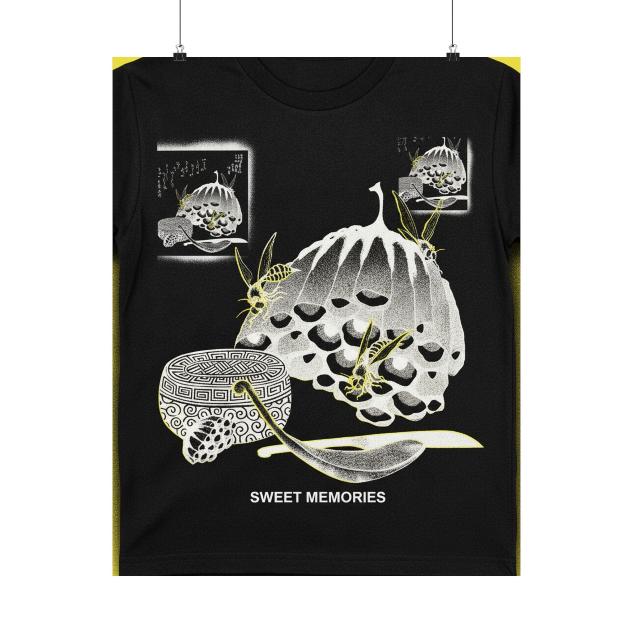 Streetwear Collage — Hives With Wasps, And A Box With A Spoon For Honey — Matte Poster