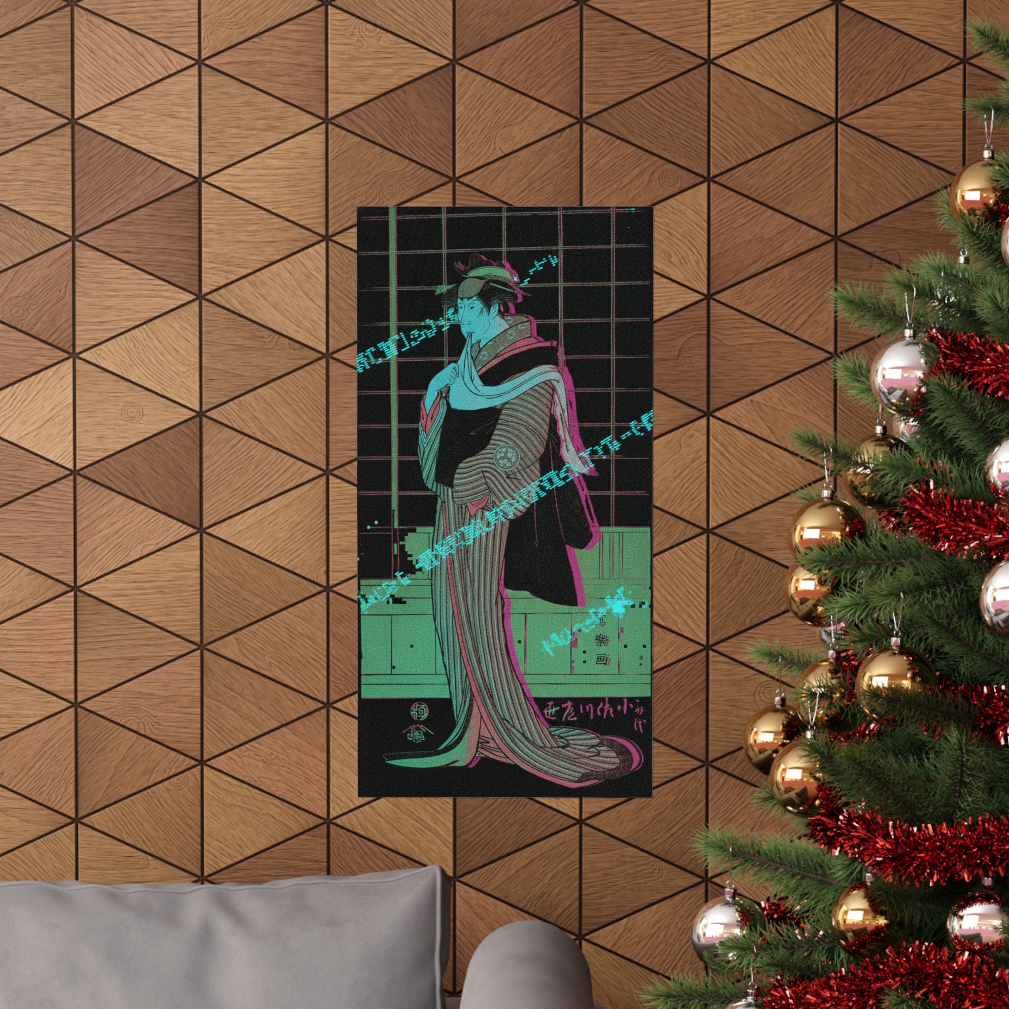 Glitch Culture — Osagawa Tsuneyo Ii As The Hairdresser O-Roku — Matte Poster
